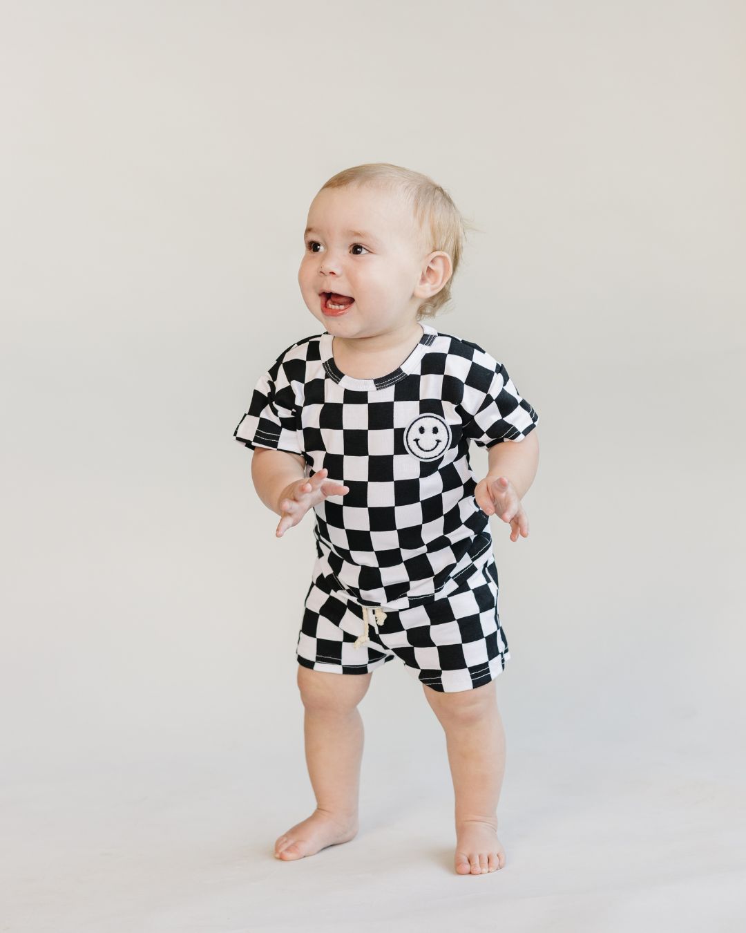 LPK Checkered Shorts Set - Black - Atara & Co