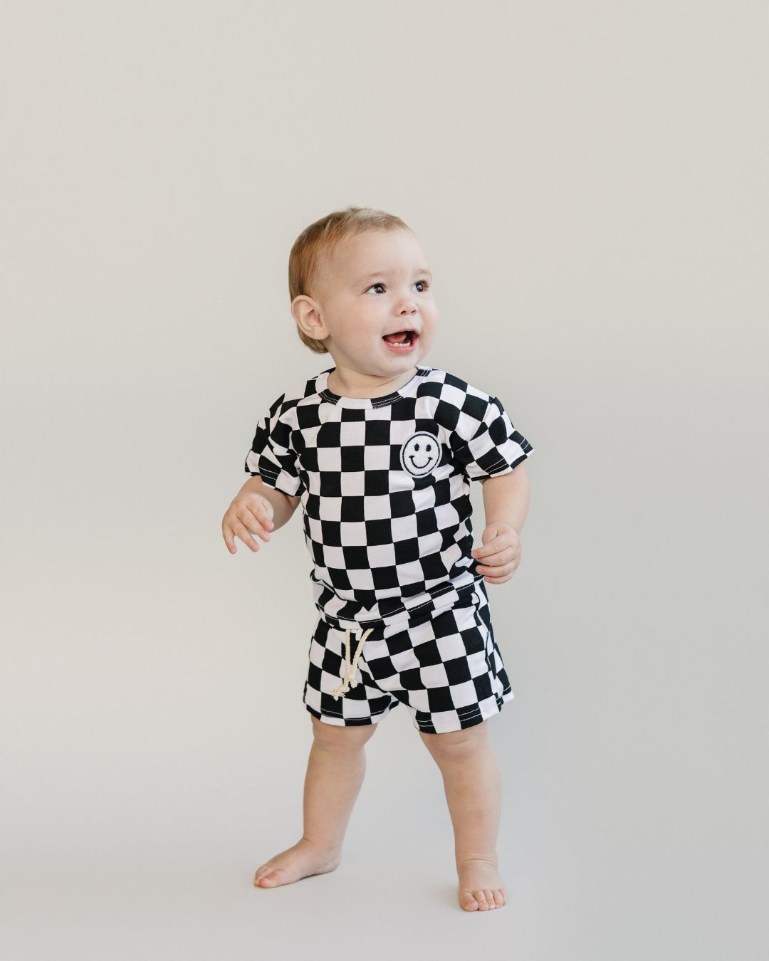 LPK Checkered Shorts Set - Black - Atara & Co