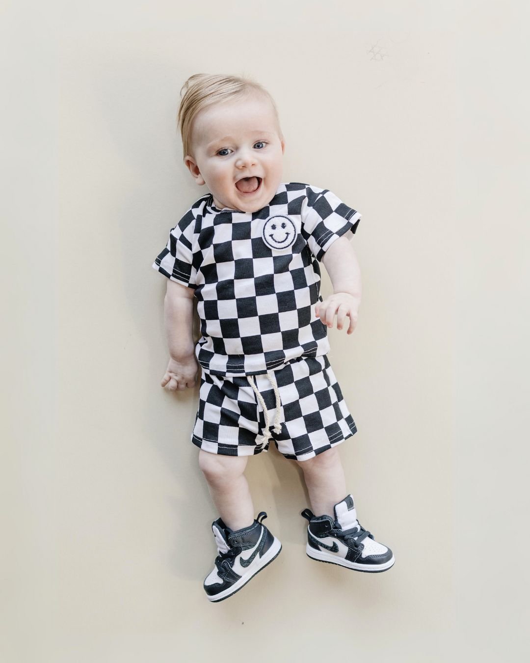 LPK Checkered Shorts Set - Black - Atara & Co