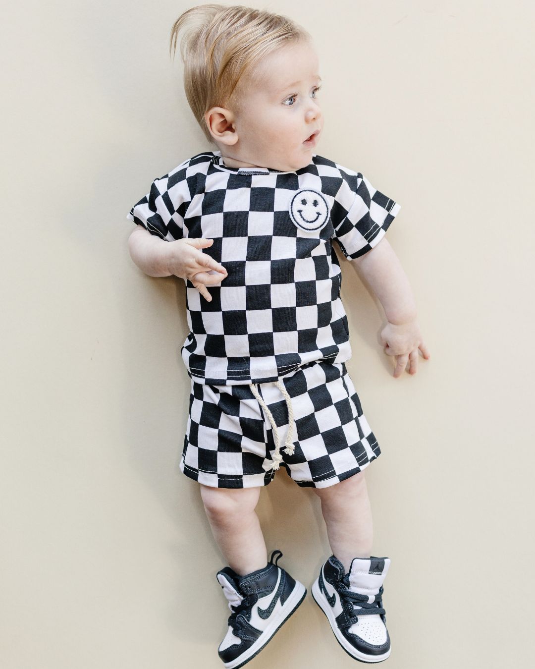 LPK Checkered Shorts Set - Black - Atara & Co