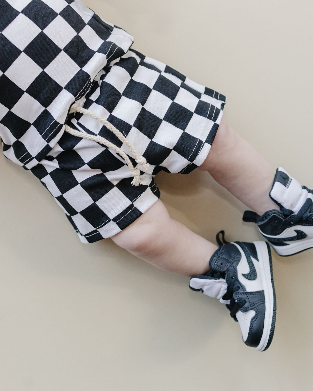 LPK Checkered Shorts Set - Black - Atara & Co