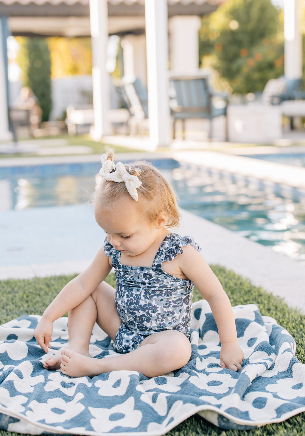 Mebie Baby Floral Beach Towel
