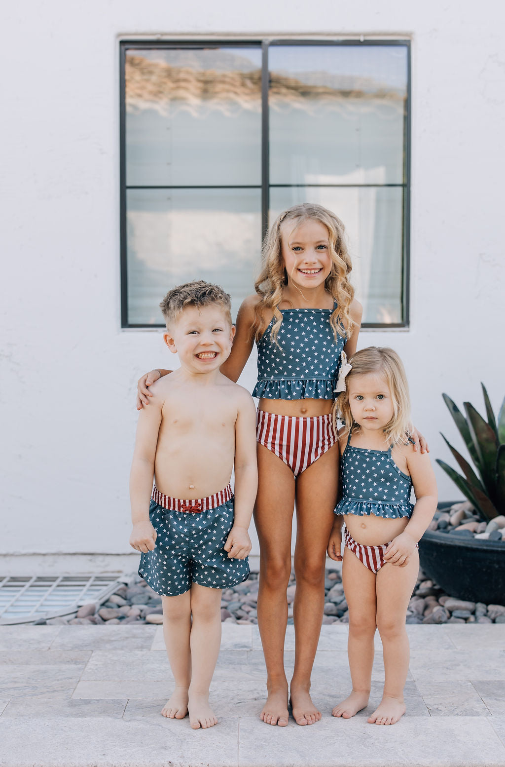 Mebie Baby Stars and Stripes Swim Shorts