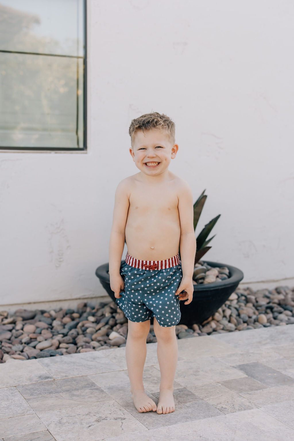 Mebie Baby Stars and Stripes Swim Shorts