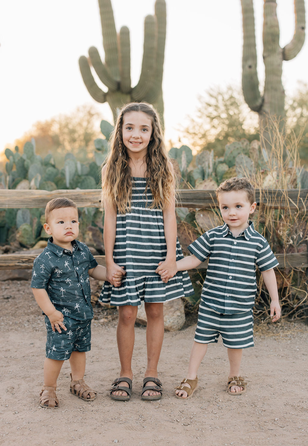 Mebie Baby Stripe Linen Cotton Shorts