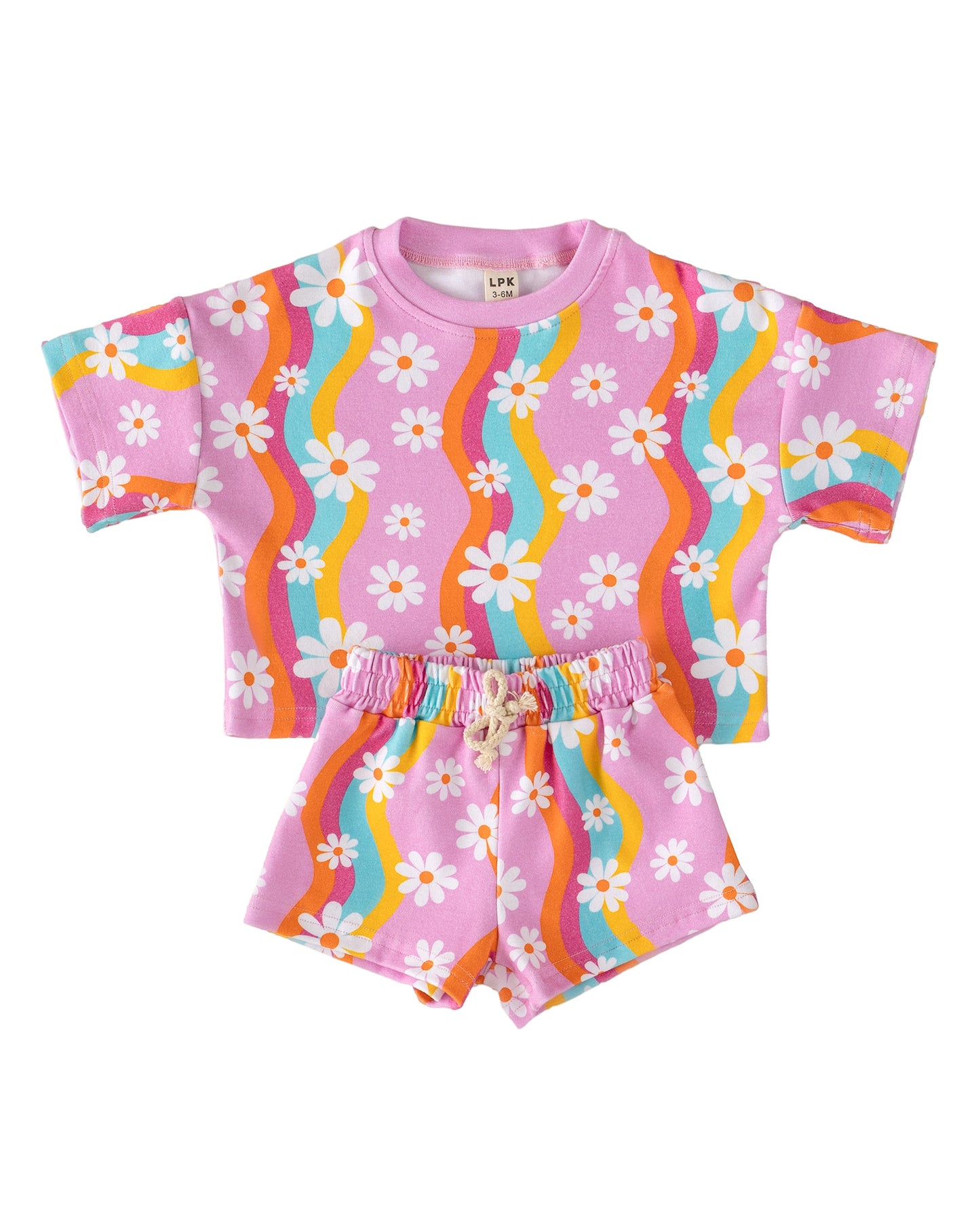 LPK Shorts Set - Groovy Daisy