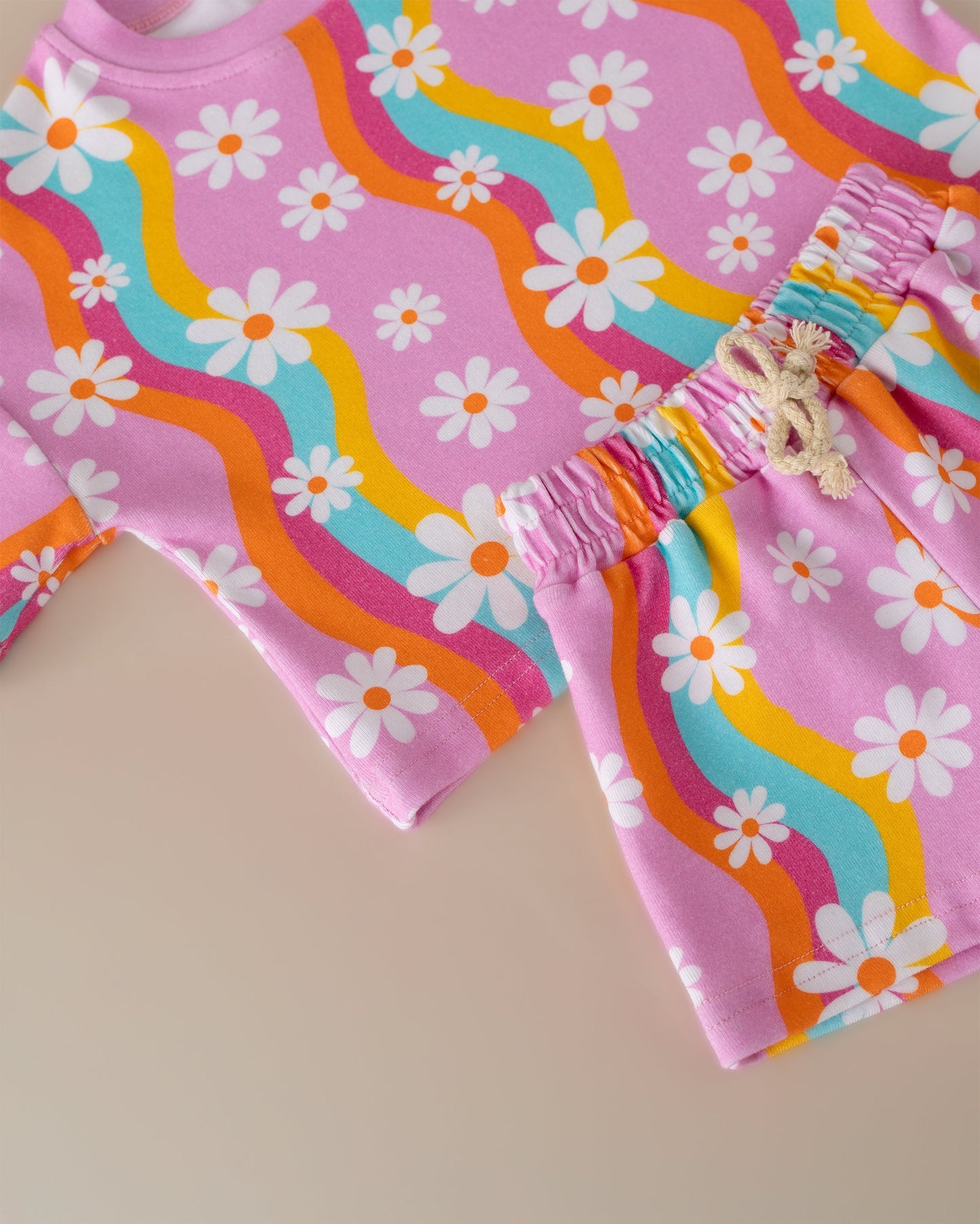 LPK Shorts Set - Groovy Daisy