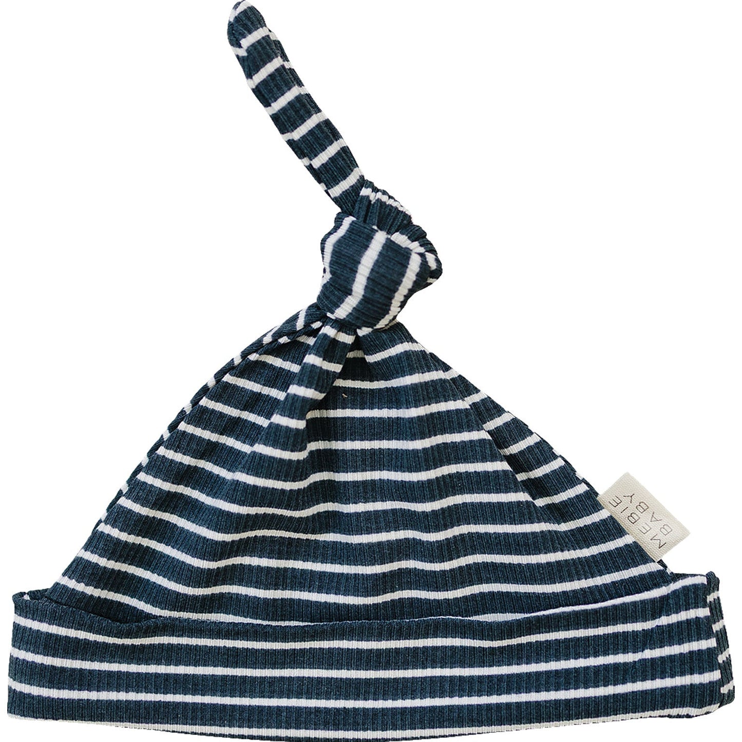 Mebie Baby Navy Stripes Knot Hat