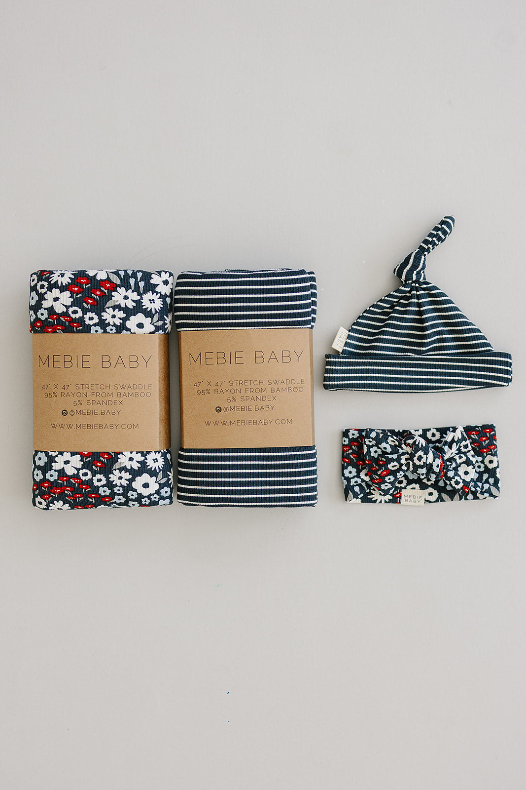 Mebie Baby Americana Floral Head Wrap