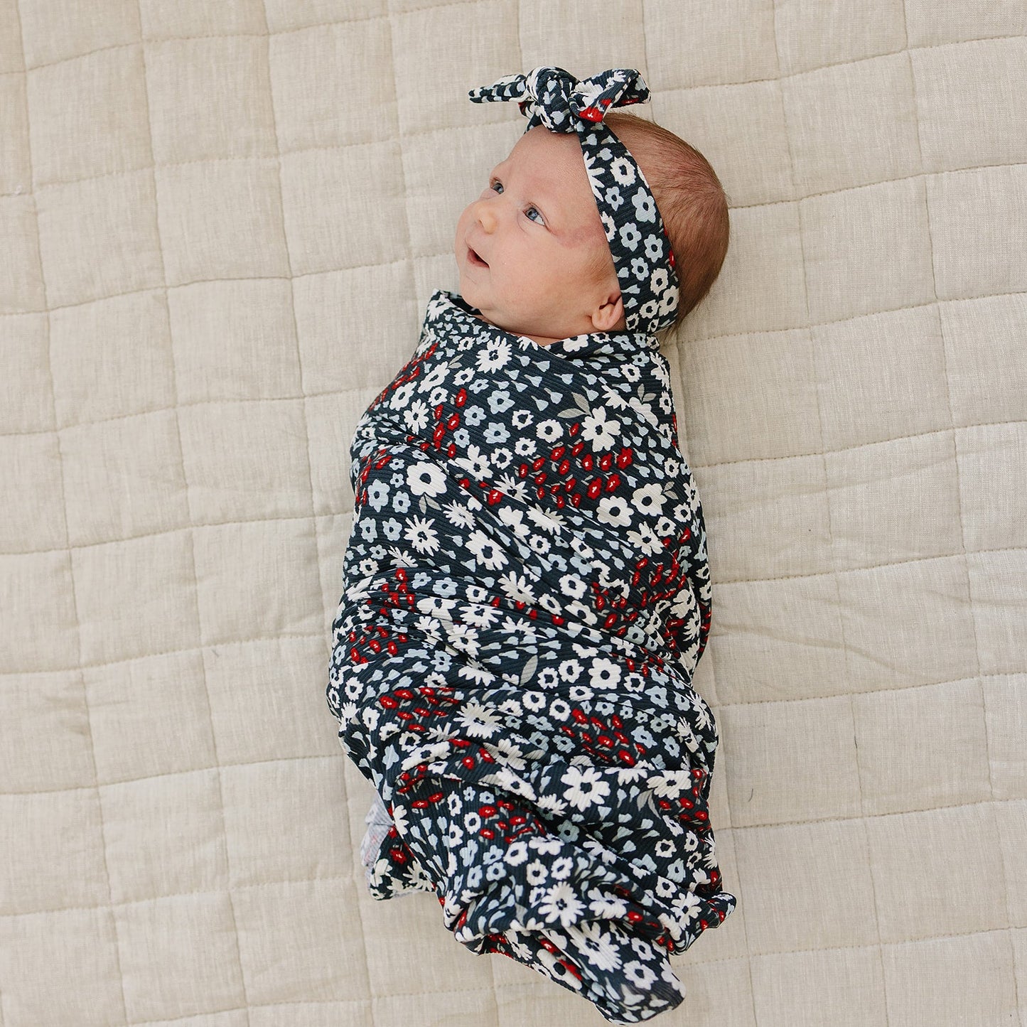 Mebie Baby Americana Floral Head Wrap