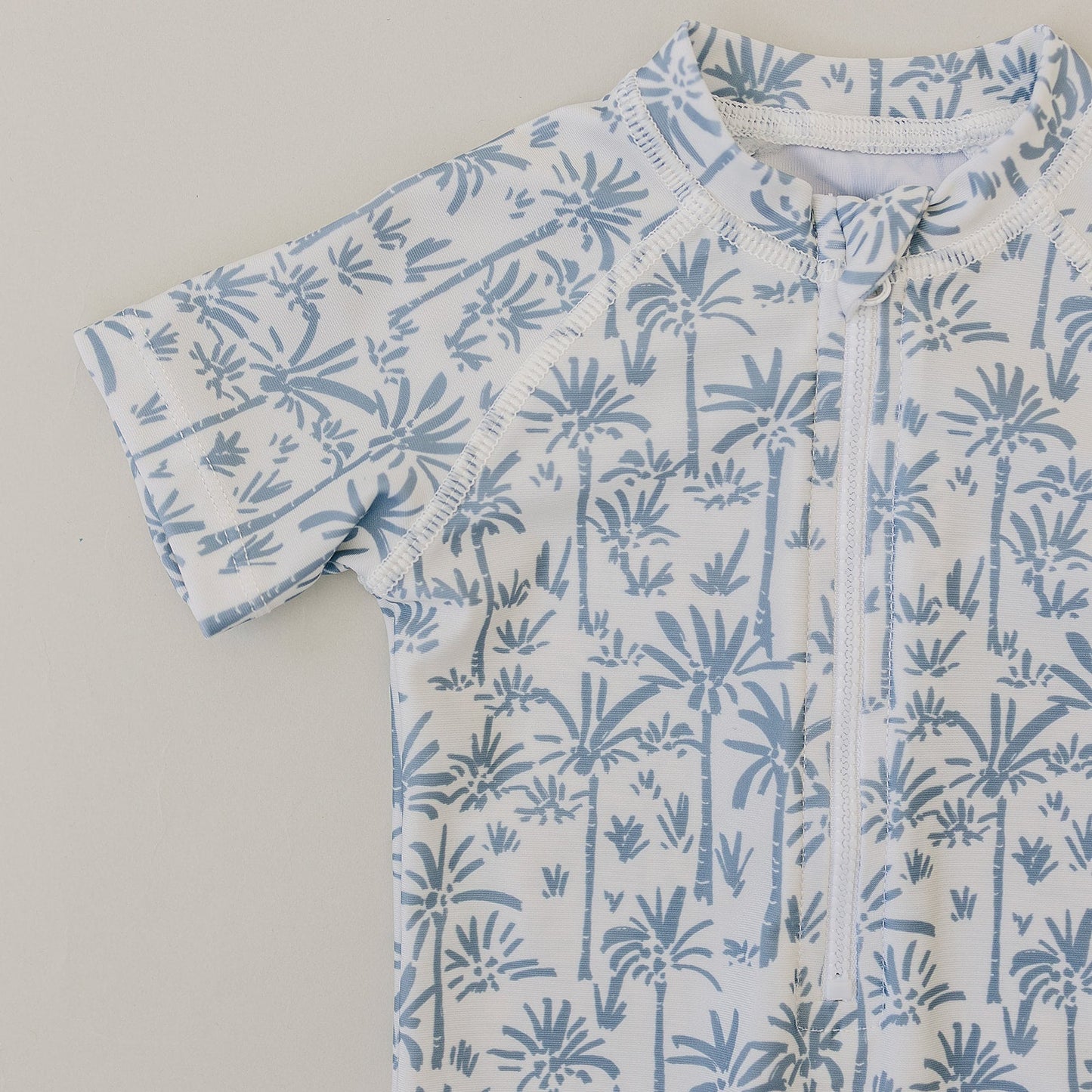 Mebie Baby Palm Tree Zipper Swimsuit