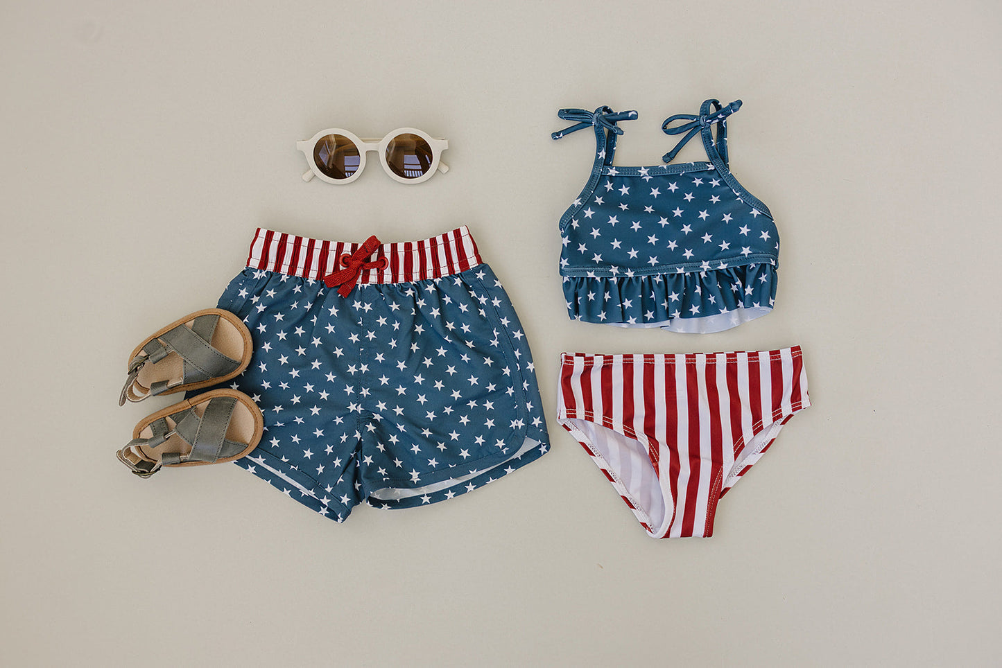 Mebie Baby Stars and Stripes Swim Shorts