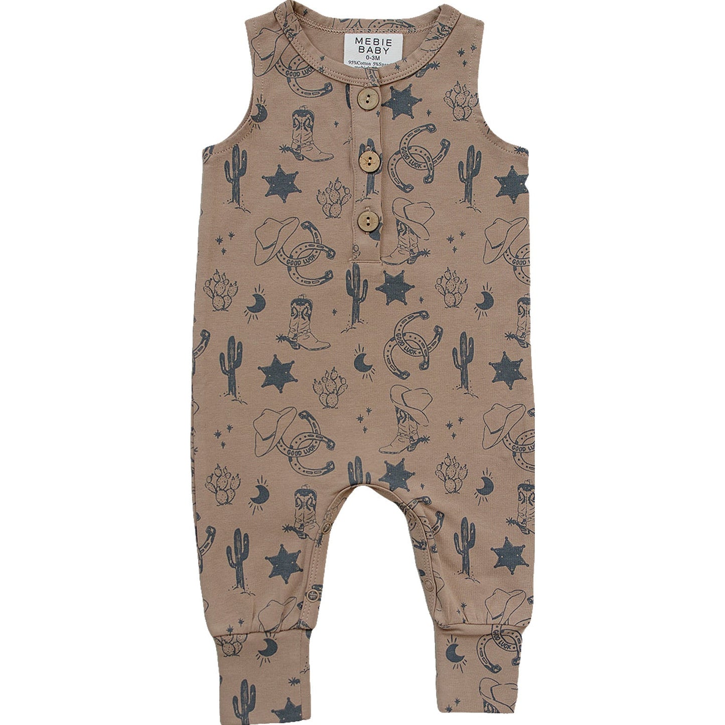 Mebie Baby Tank Romper - Wild West