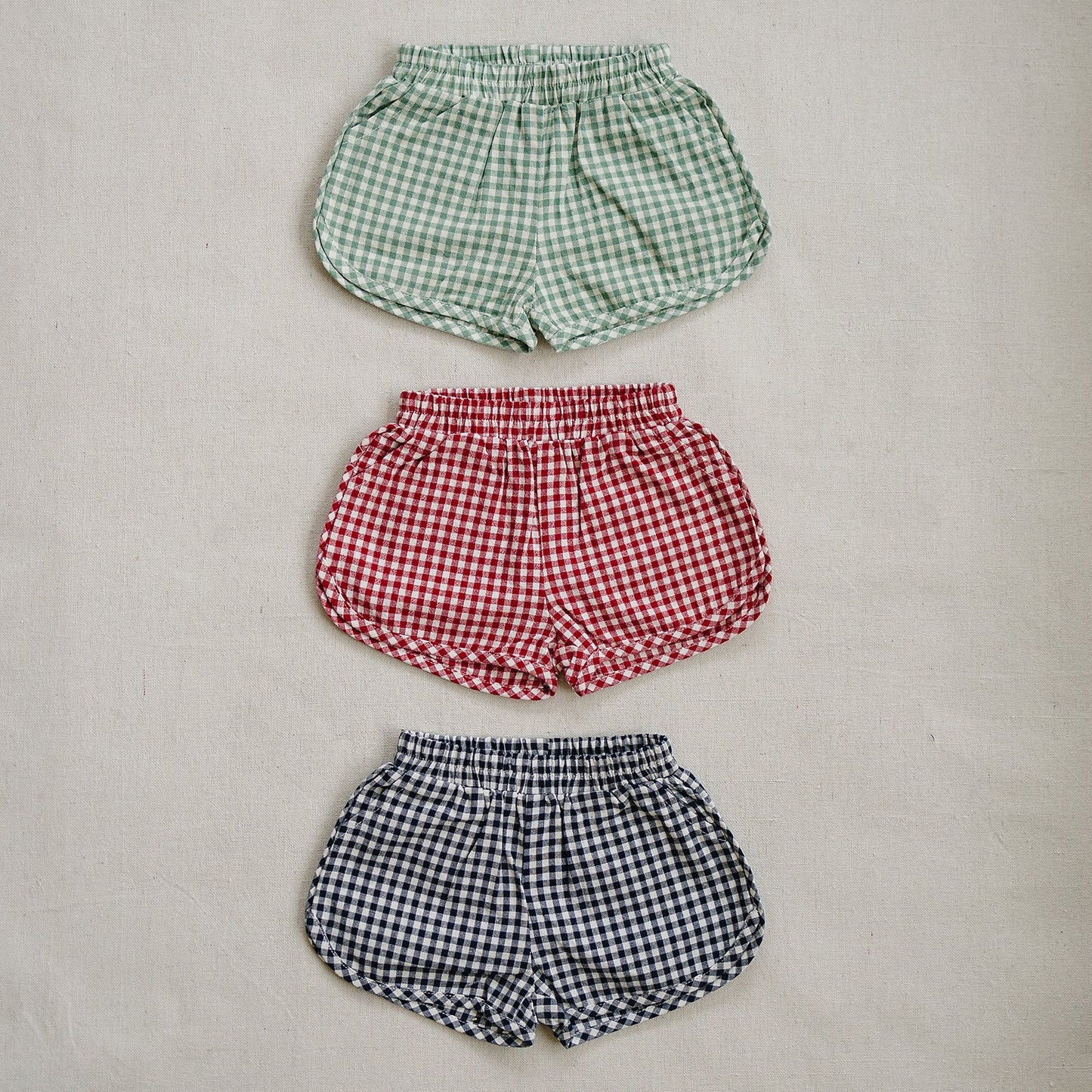 Mebie Baby Red Gingham Shorts