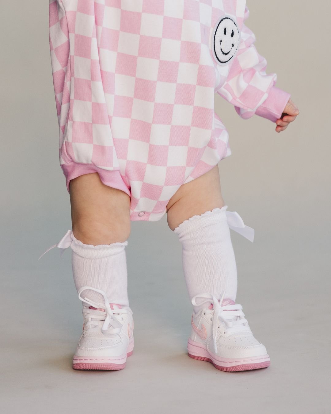 LPK Bubble Romper - Checkered Smiley - Atara & Co
