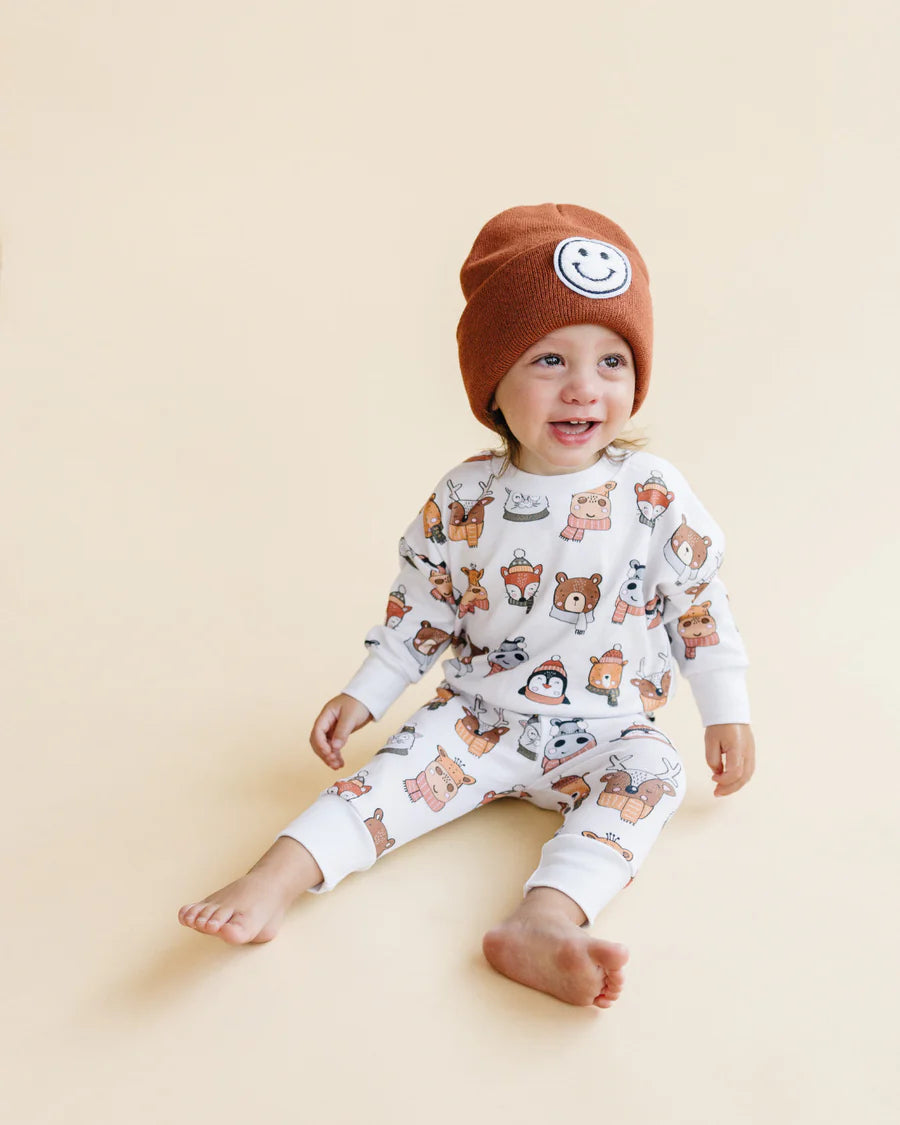 LPK Smiley Beanie - Rust - Atara & Co