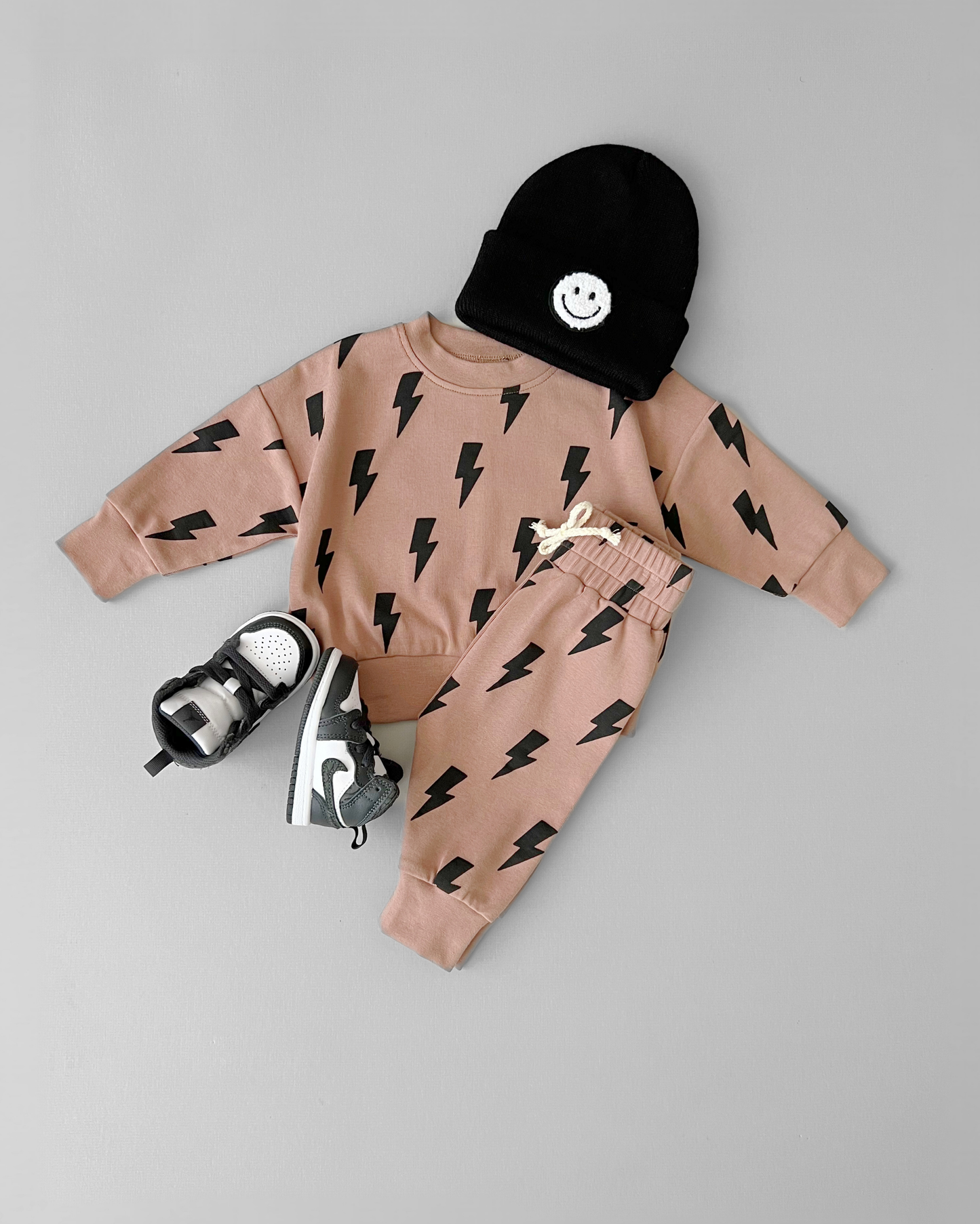 LPK Jogger Set - Mocha Bolts - Atara & Co