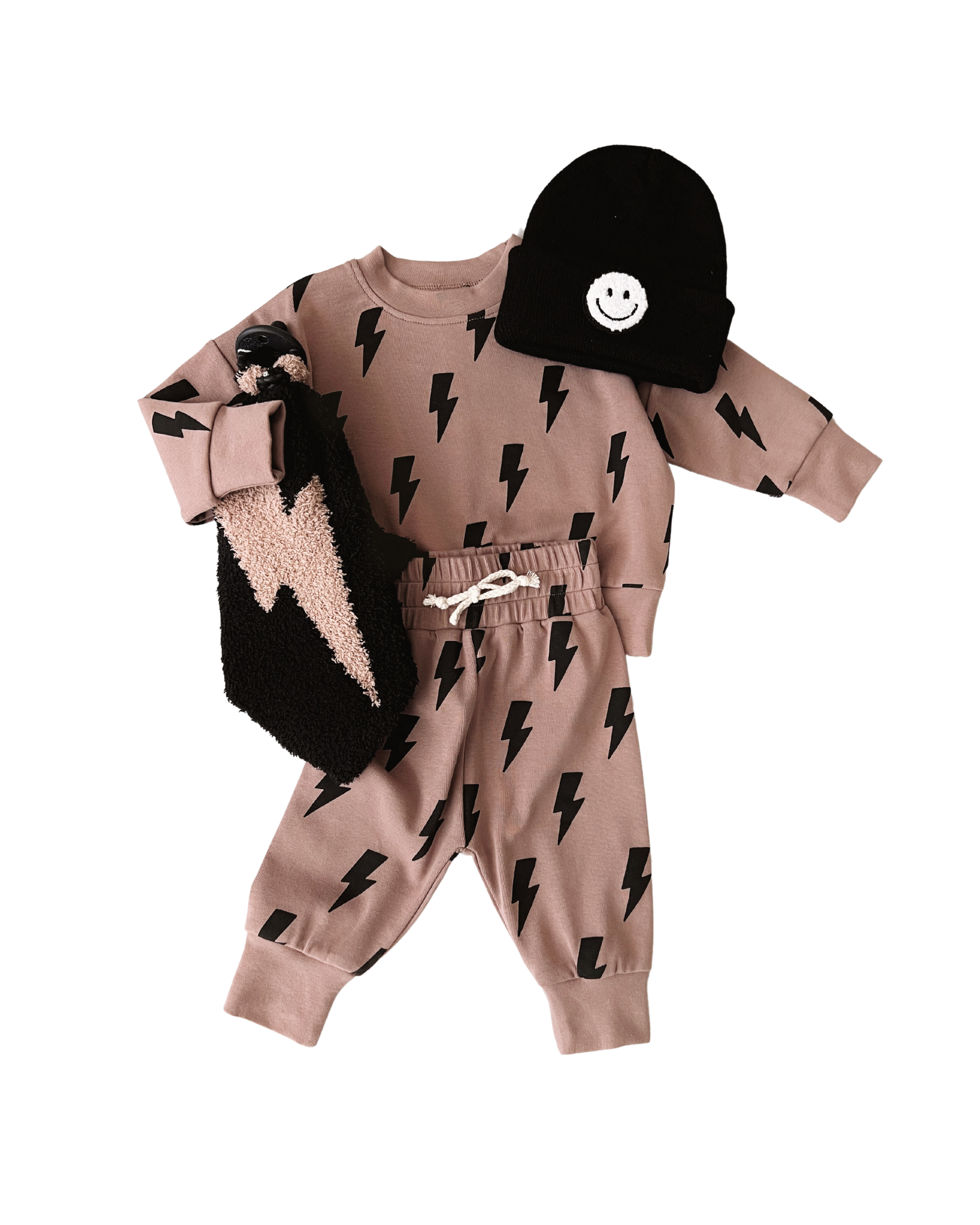 LPK Jogger Set - Mocha Bolts - Atara & Co