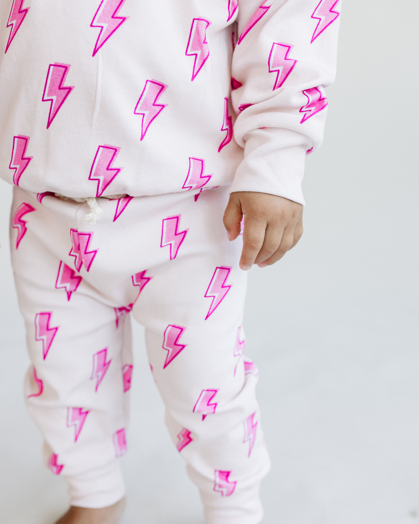 LPK Jogger Set - Pink Bolts - Atara & Co