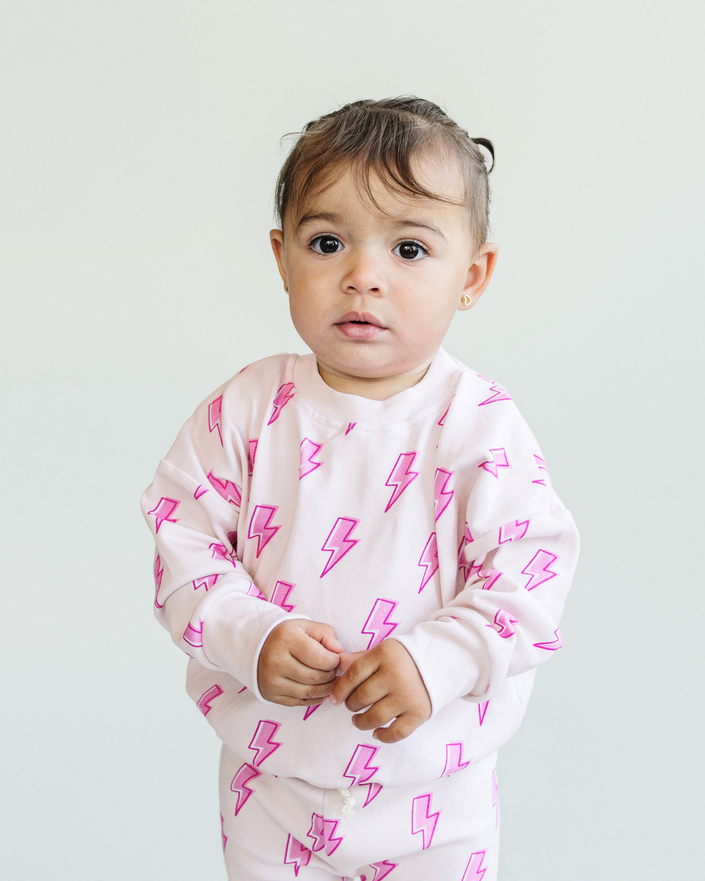 LPK Jogger Set - Pink Bolts - Atara & Co