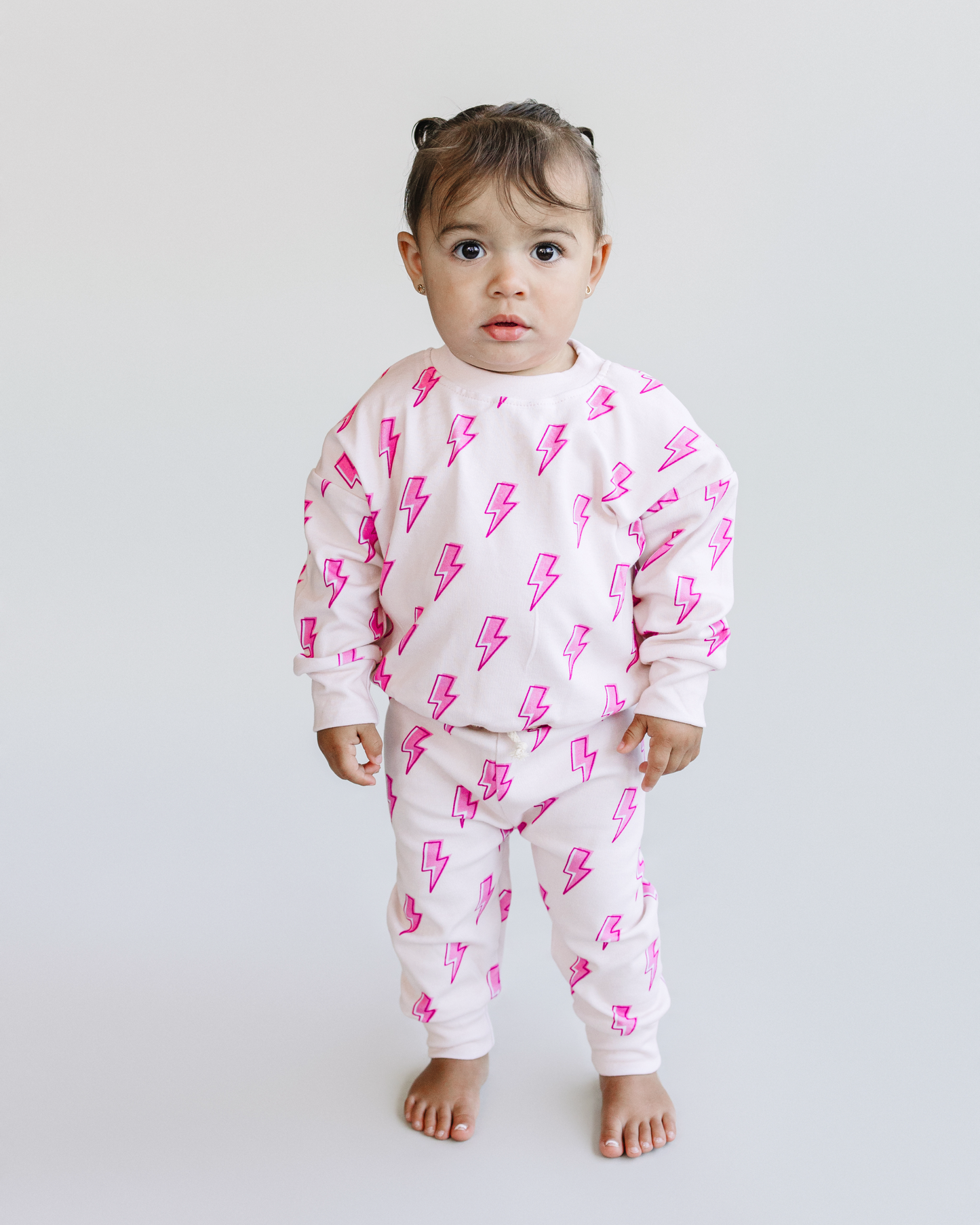 LPK Jogger Set - Pink Bolts - Atara & Co