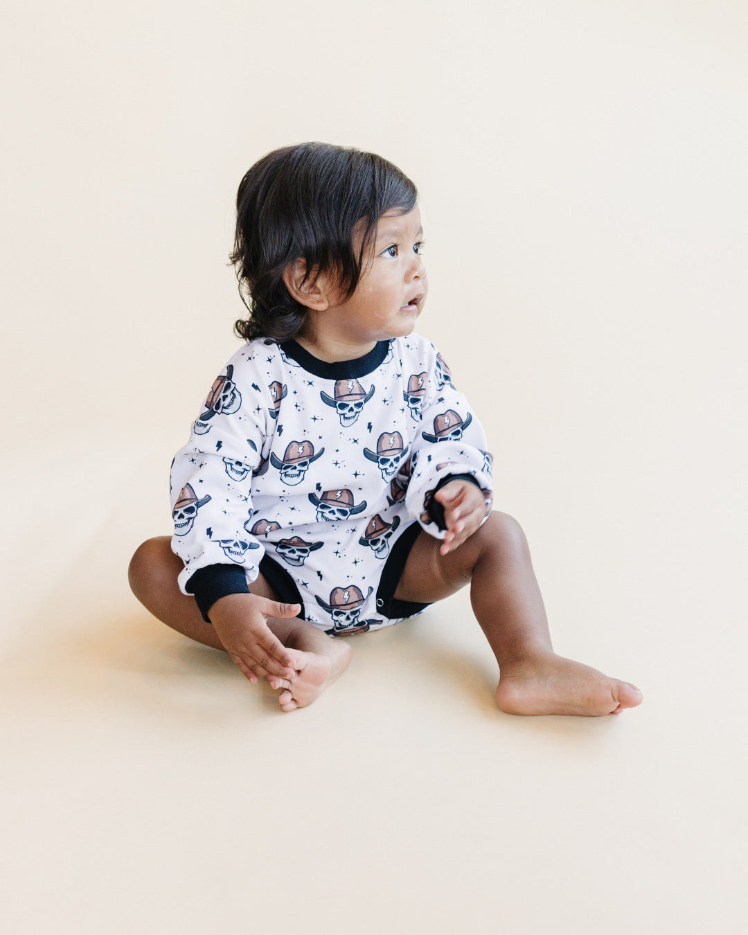 LPK Bubble Romper - Bolt Cowboy - Atara & Co