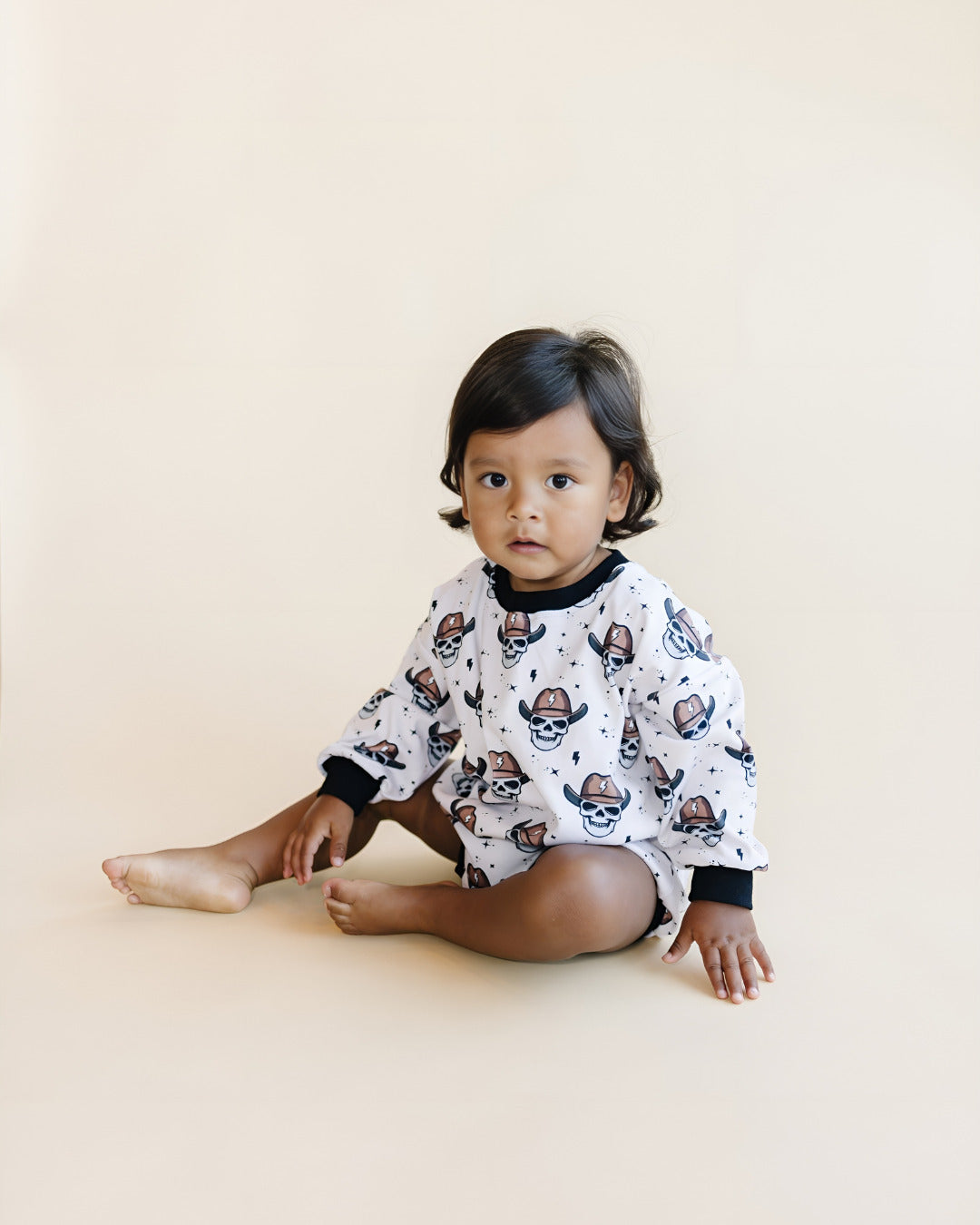 LPK Bubble Romper - Bolt Cowboy - Atara & Co