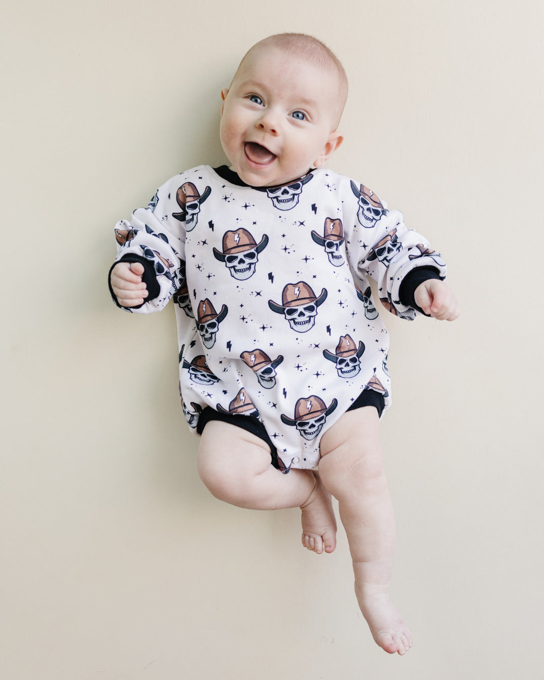 LPK Bubble Romper - Bolt Cowboy - Atara & Co