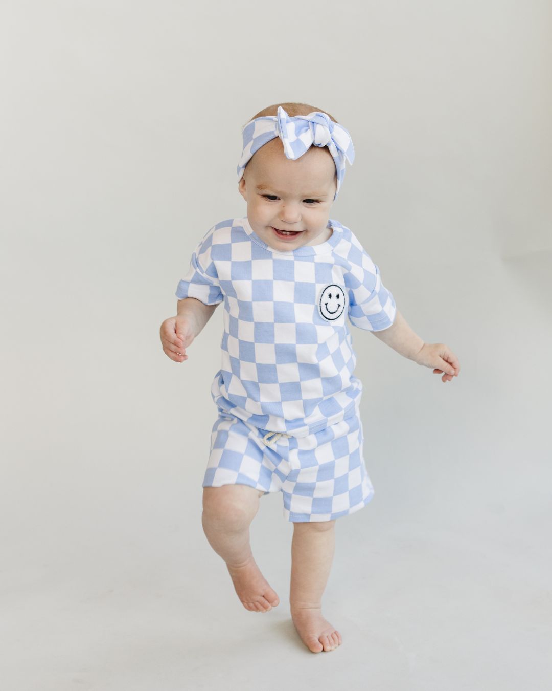 LPK Checkered Shorts Set - Blue - Atara & Co