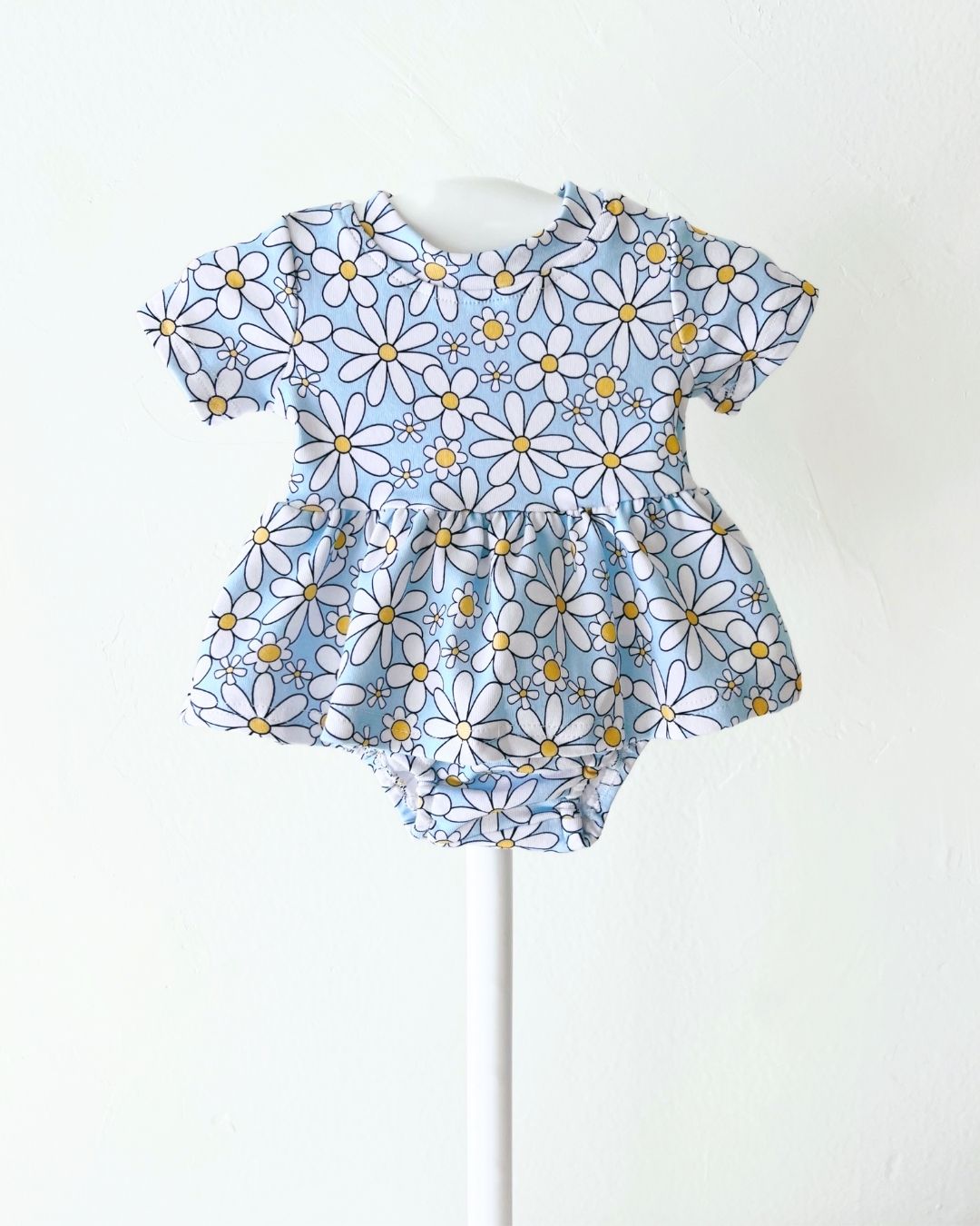 LPK Cotton Peplum Set - Blue Daisy - Atara & Co