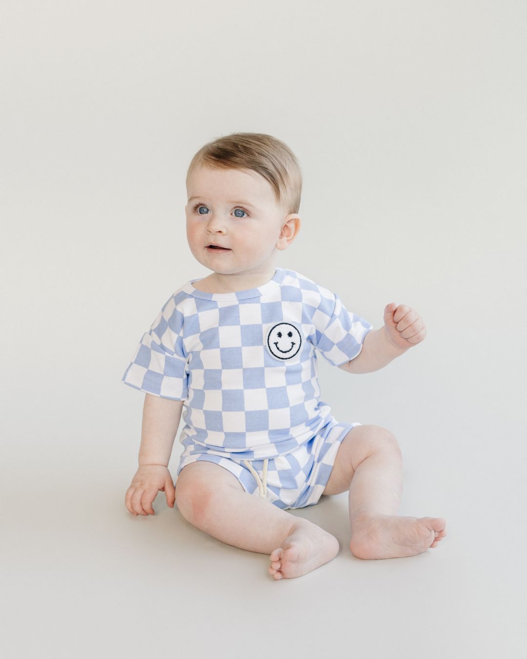 LPK Checkered Shorts Set - Blue - Atara & Co