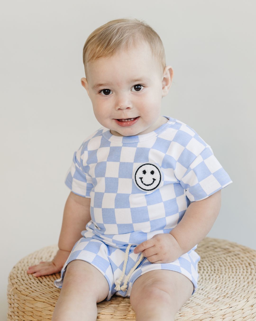 LPK Checkered Shorts Set - Blue - Atara & Co