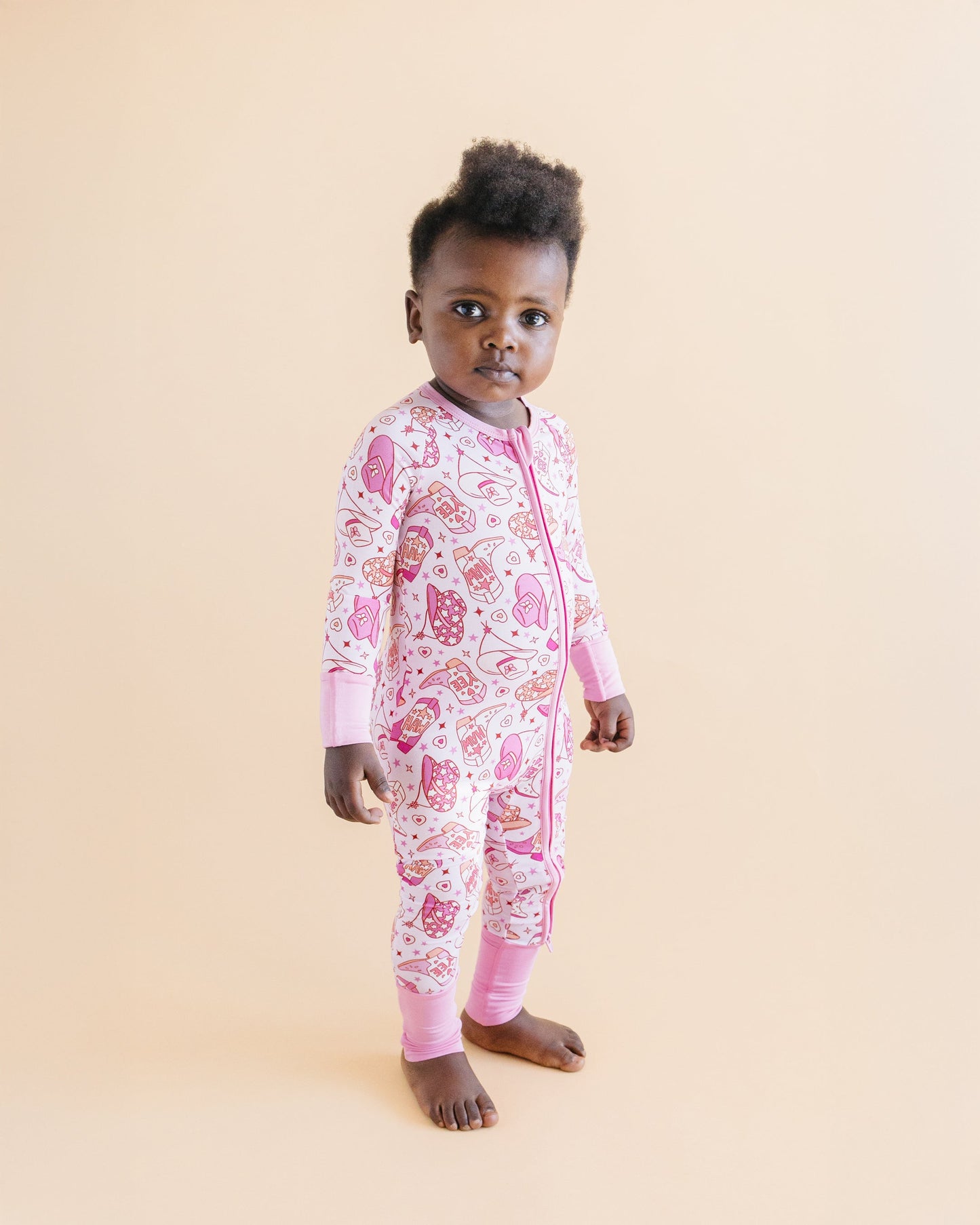 LPK Bamboo Zip Romper - Cowgirl