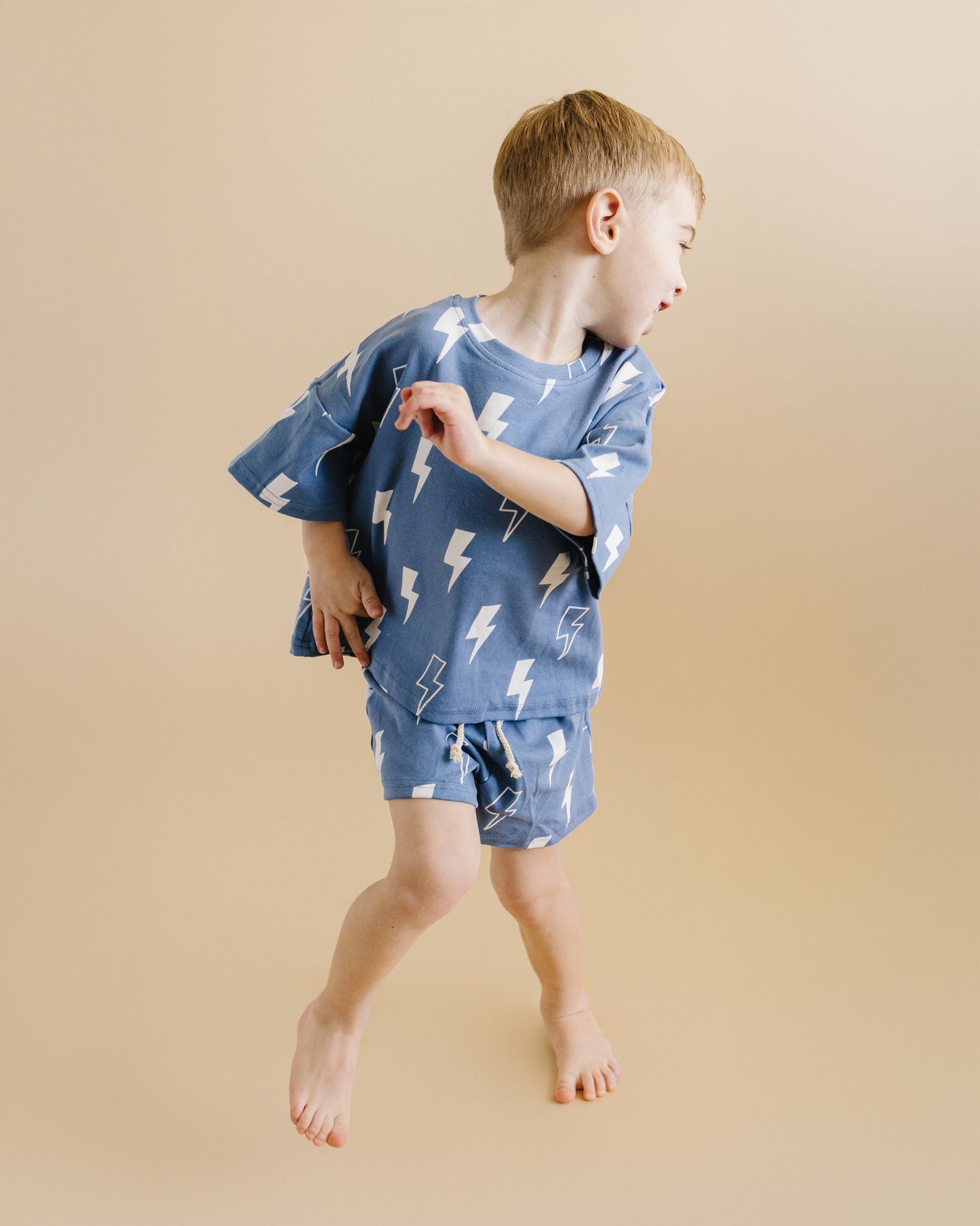 LPK Shorts Set - Blue Bolts