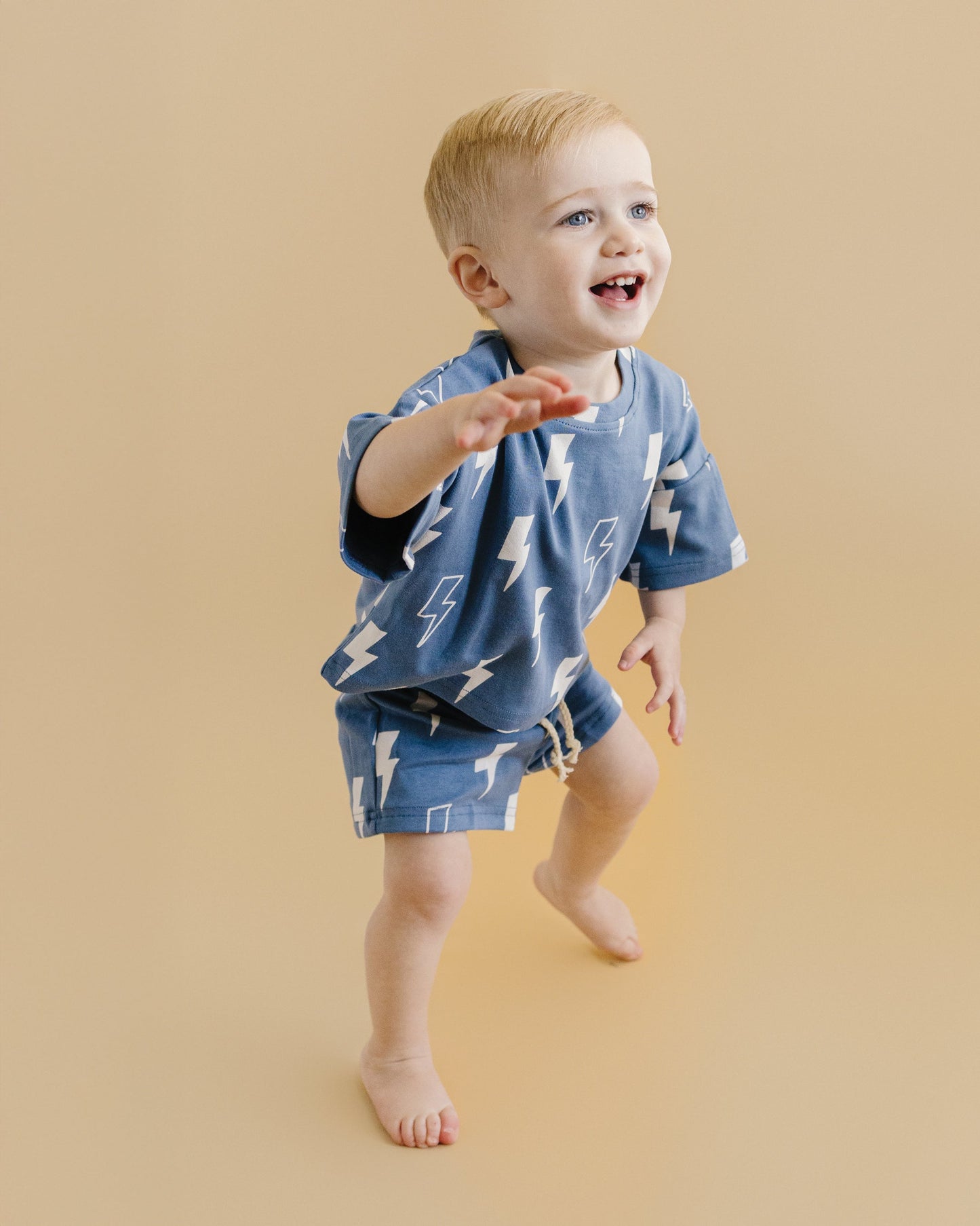 LPK Shorts Set - Blue Bolts