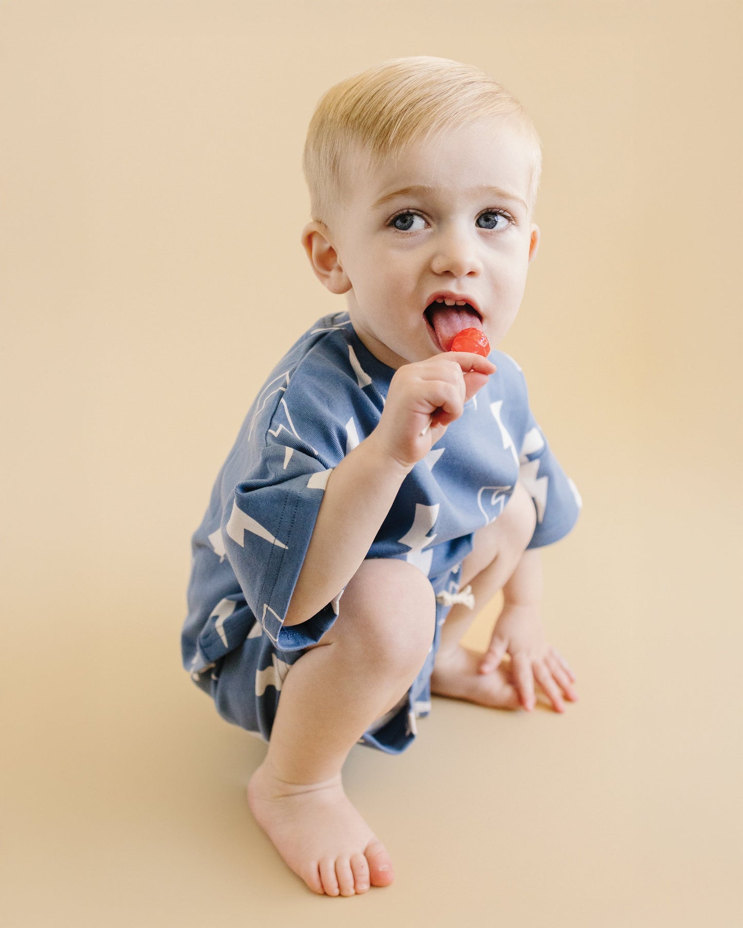 LPK Shorts Set - Blue Bolts