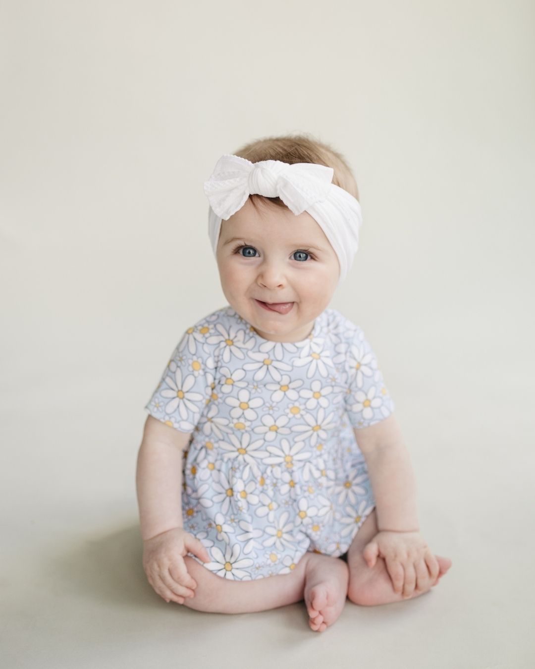 LPK Cotton Peplum Set - Blue Daisy - Atara & Co