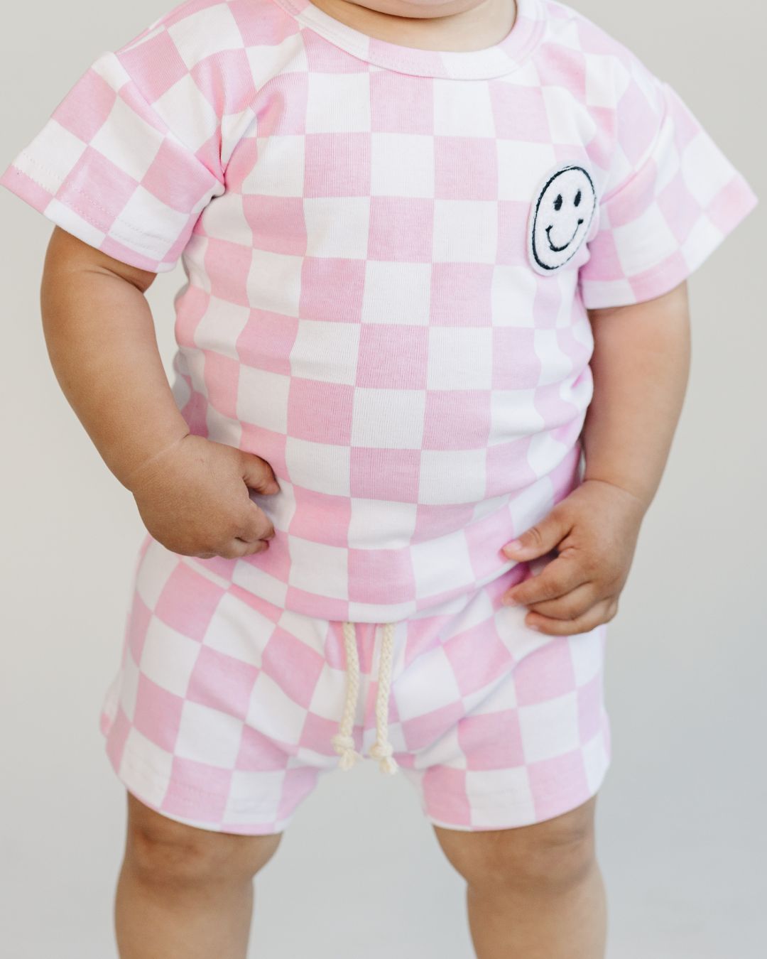 LPK Checkered Shorts Set - Pink - Atara & Co