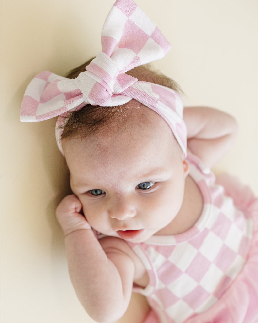 LPK Tutu Romper - Checkered Pink - Atara & Co