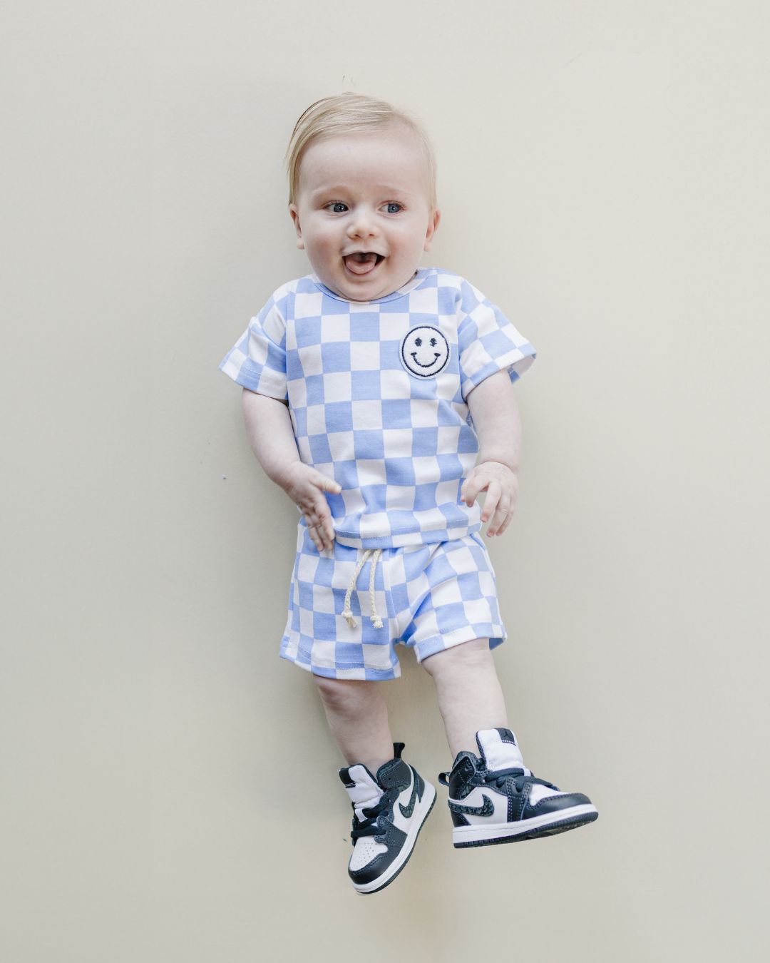 LPK Checkered Shorts Set - Blue - Atara & Co