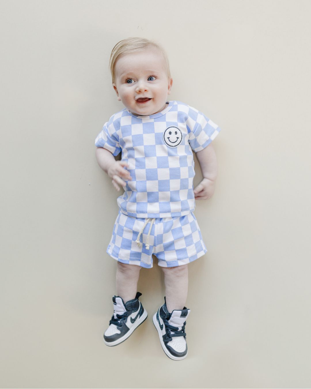 LPK Checkered Shorts Set - Blue - Atara & Co