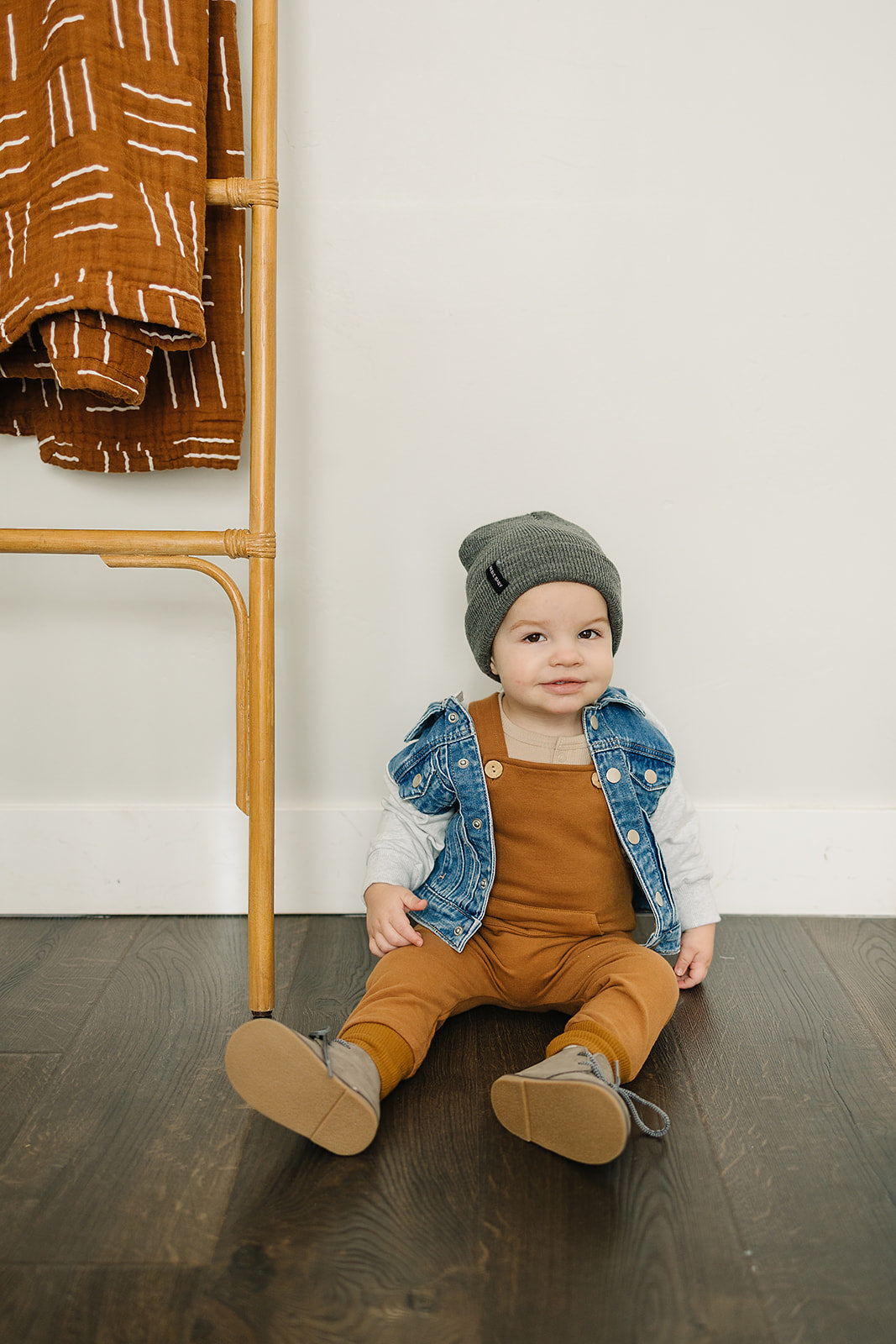 Mebie Baby Beanie - Dark Grey - Atara & Co