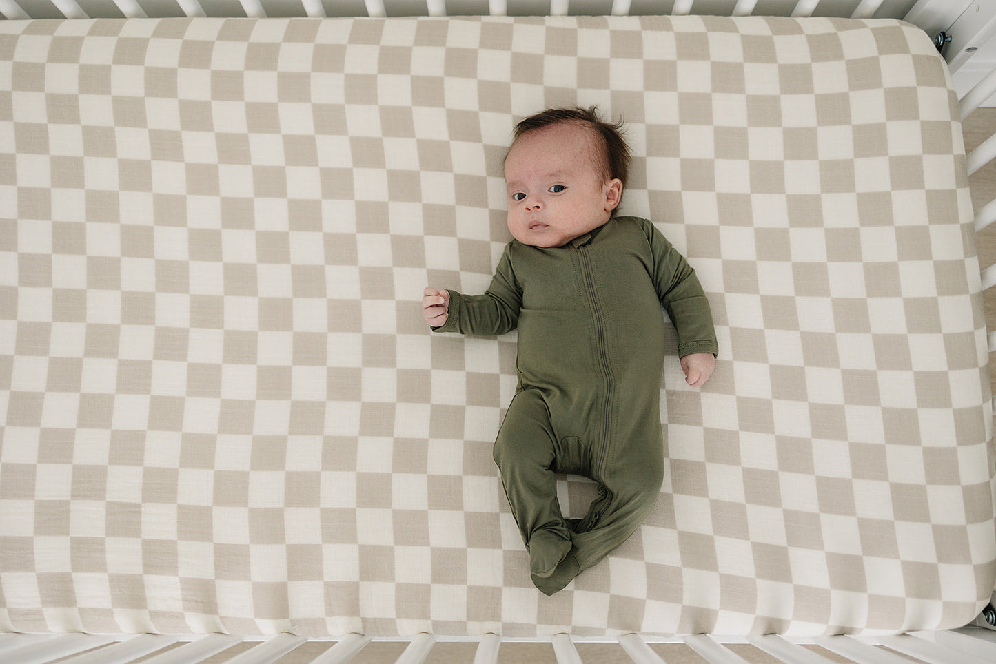 Mebie Baby Bamboo Romper - Olive - Atara & Co