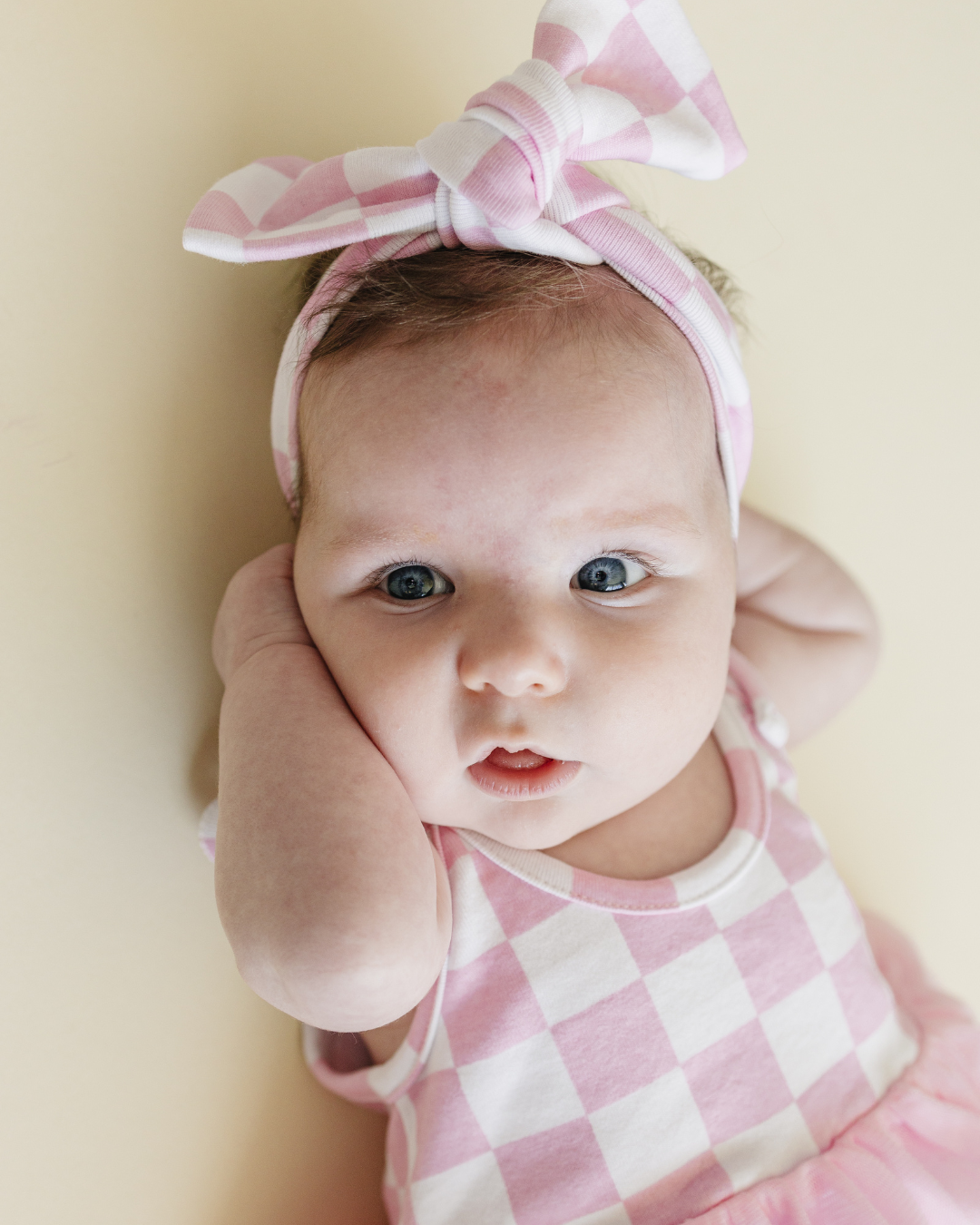 LPK Tutu Romper - Checkered Pink - Atara & Co