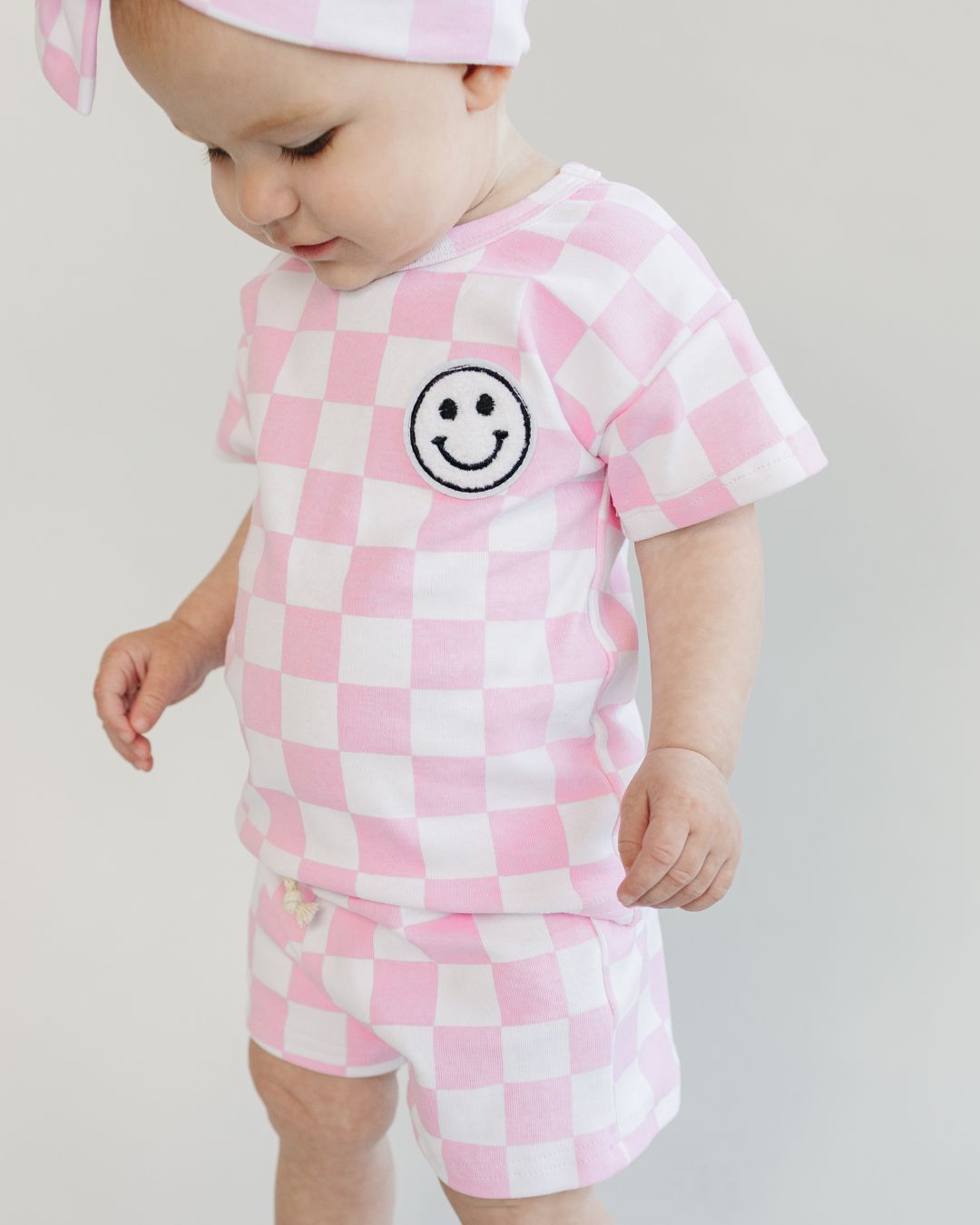 LPK Checkered Shorts Set - Pink - Atara & Co