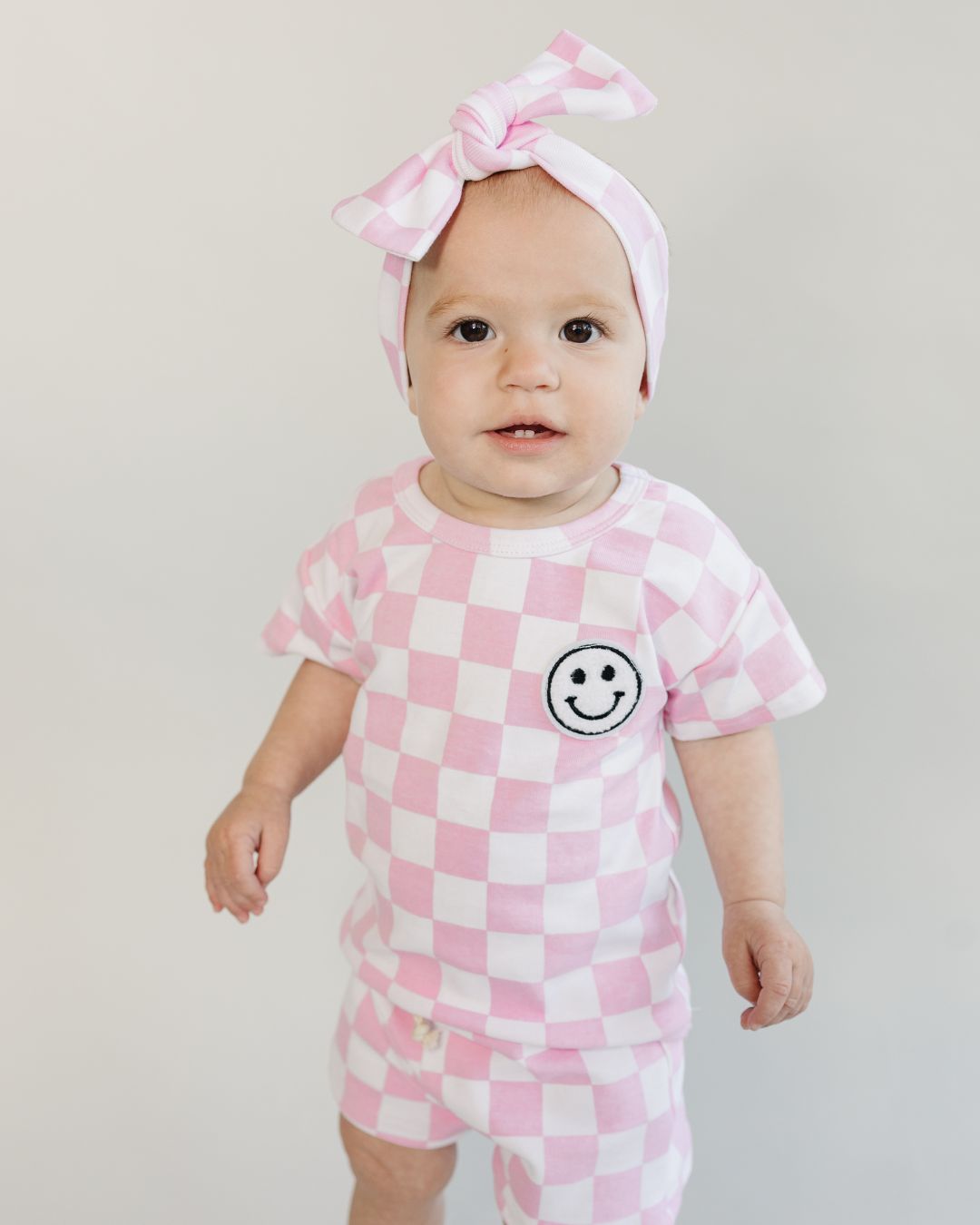 LPK Checkered Shorts Set - Pink - Atara & Co