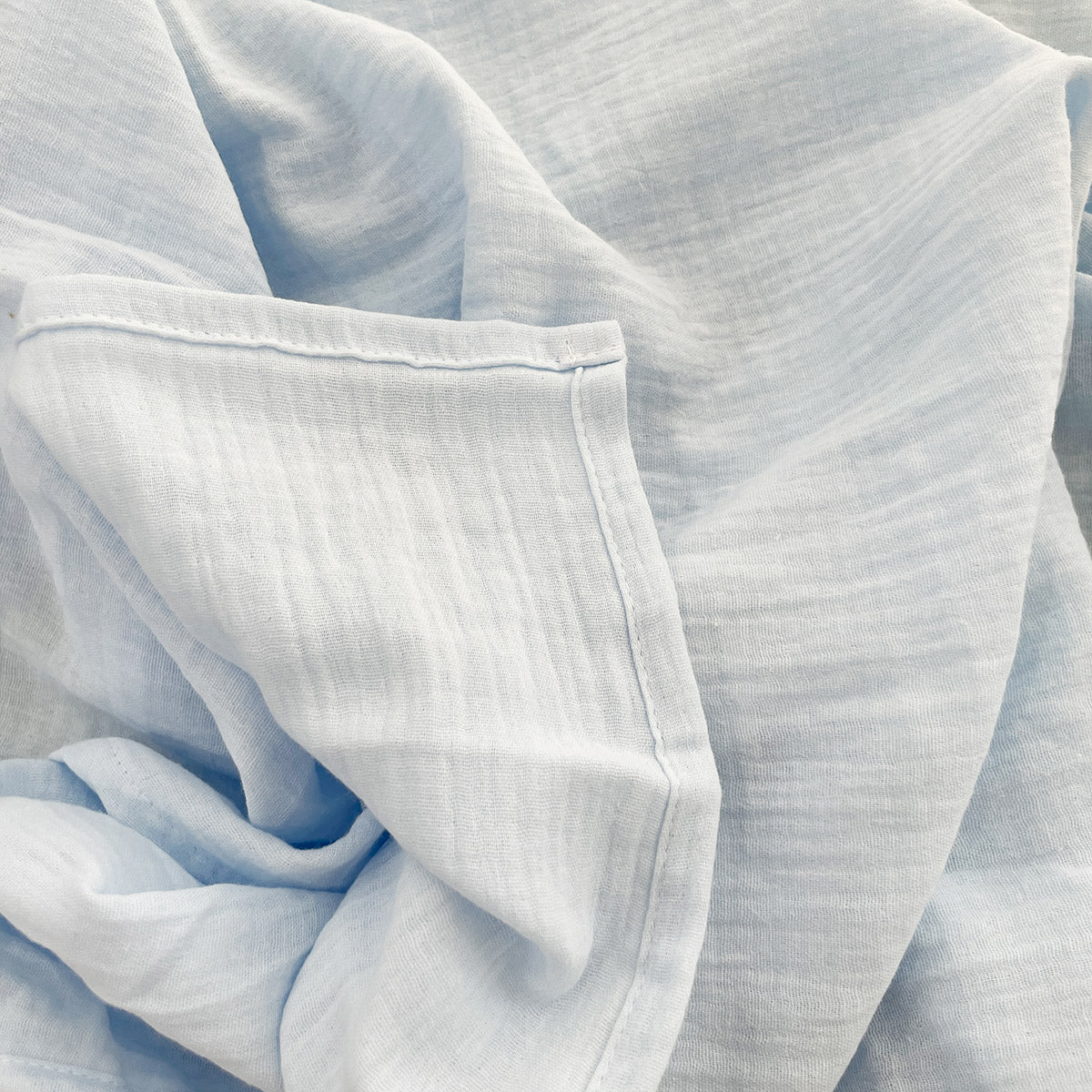 Muslin Baby Swaddle Blanket - Blue