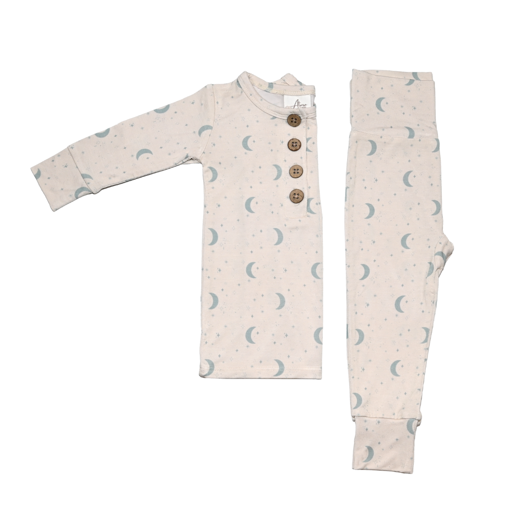Top + Bottoms Set - Blue Stardust