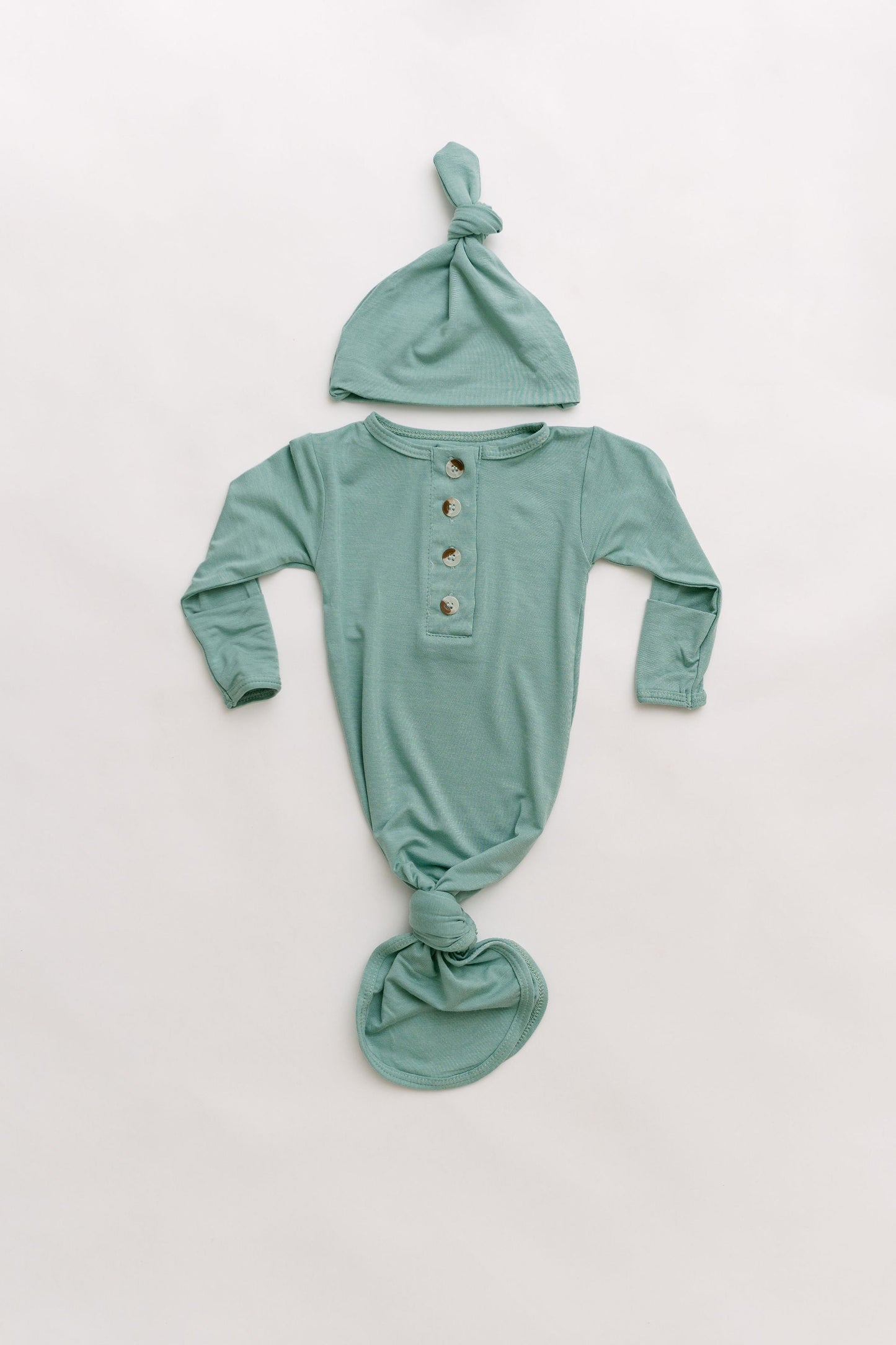 Stroller Society Knotted Gown Set - Mint - Atara & Co