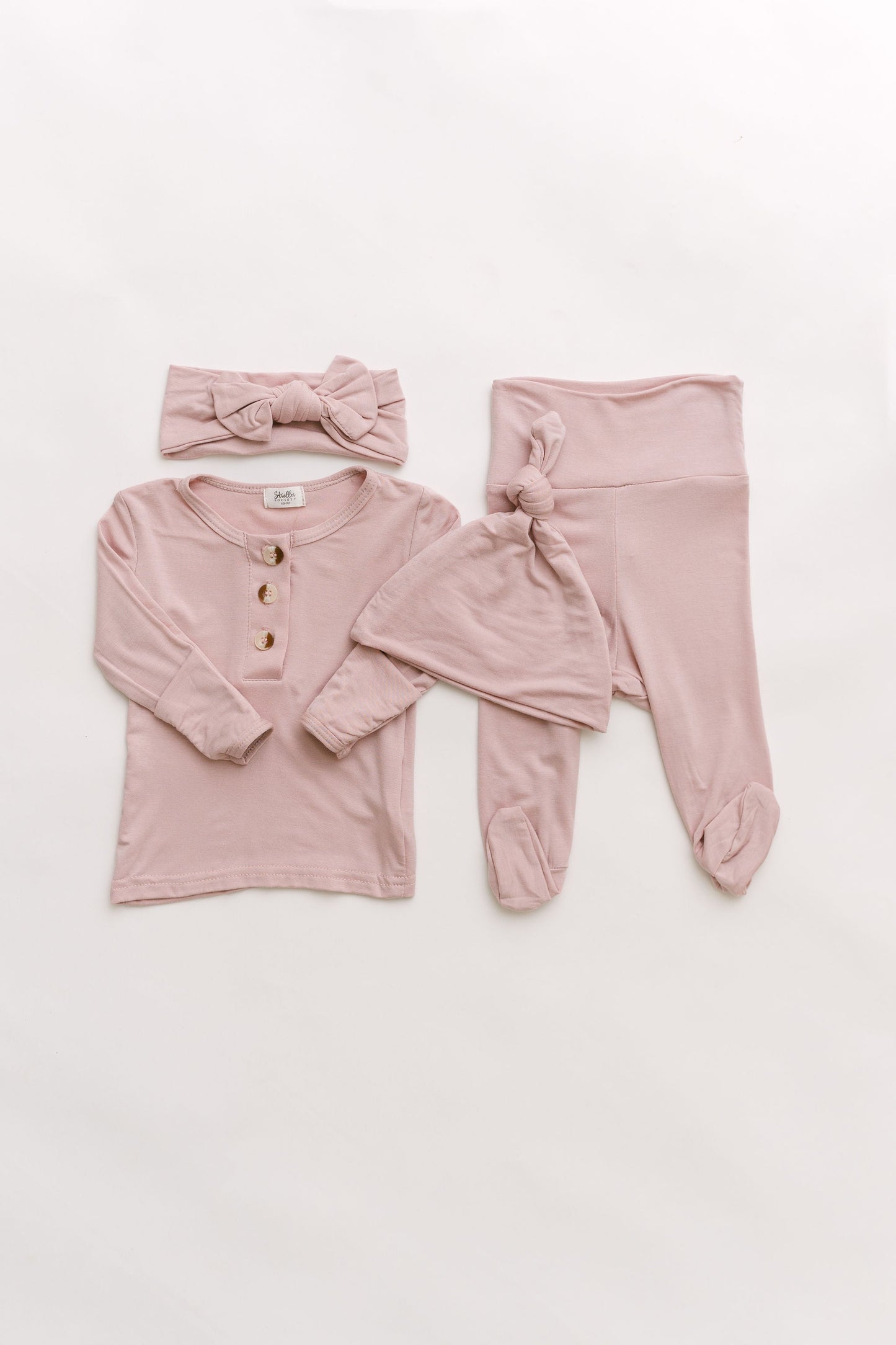 Stroller Society Top + Bottom Set - Dusty Pink - Atara & Co